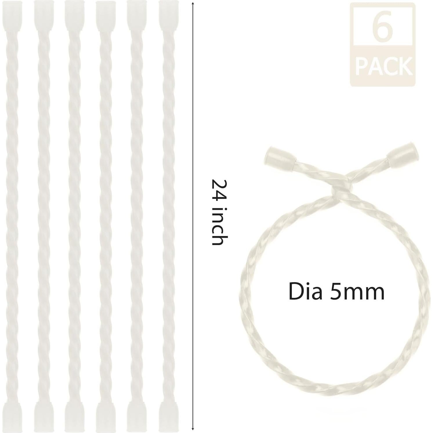 Ataduras de Cable Silicona GESIPOR 24" 6 Piezas Diámetro 5mm