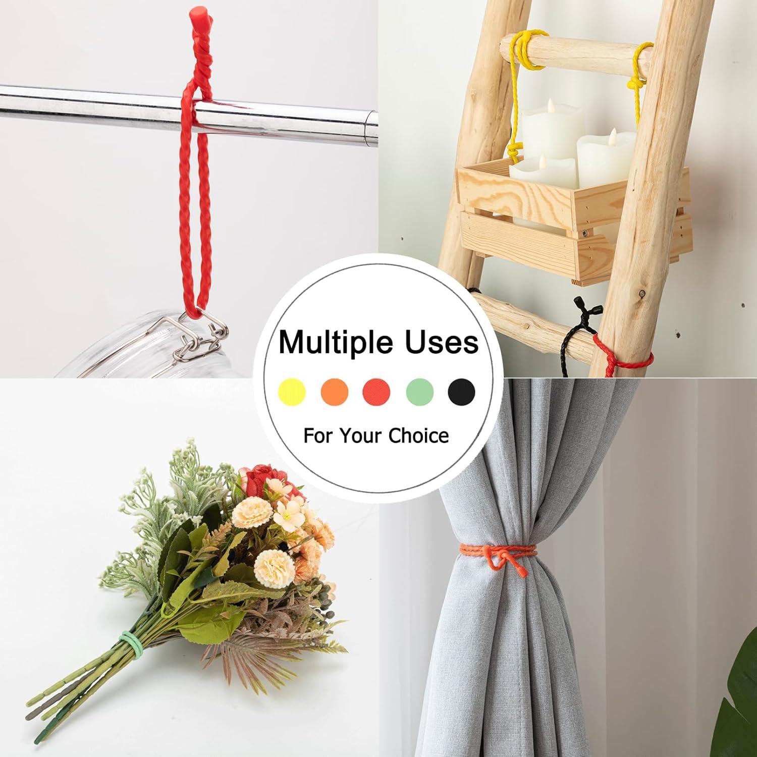 Ataduras de Cable Silicona GESIPOR 24" 6 Piezas Diámetro 5mm