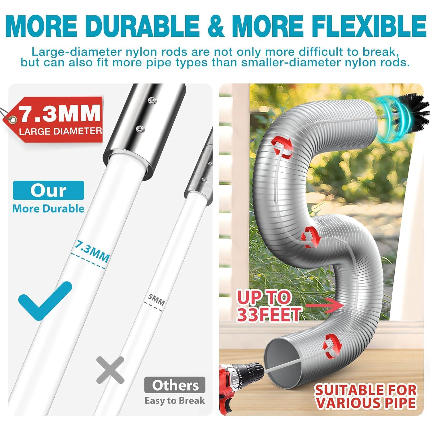 Kit de Limpieza de Ventilación de Secadora Sealegend 37 Piezas 10m