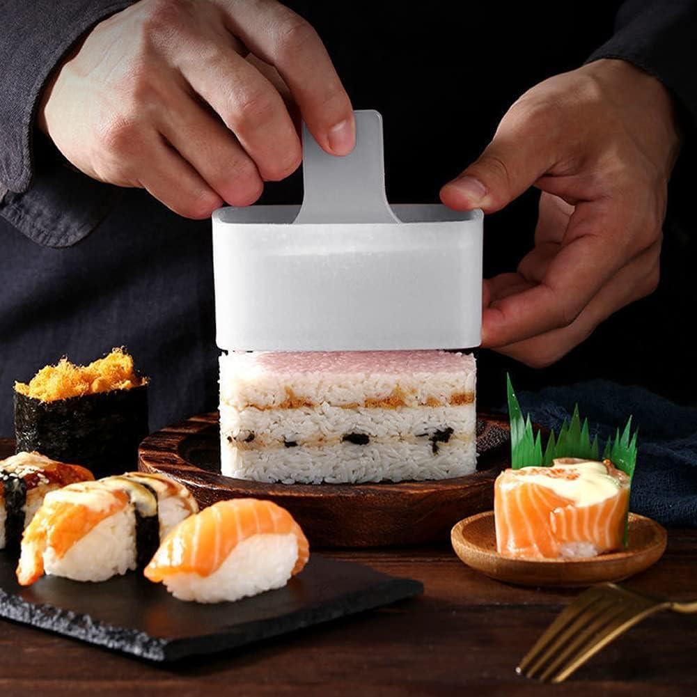 Kit de Moldes para Sushi VKZATVN - 3 Piezas Rosa/Blanco