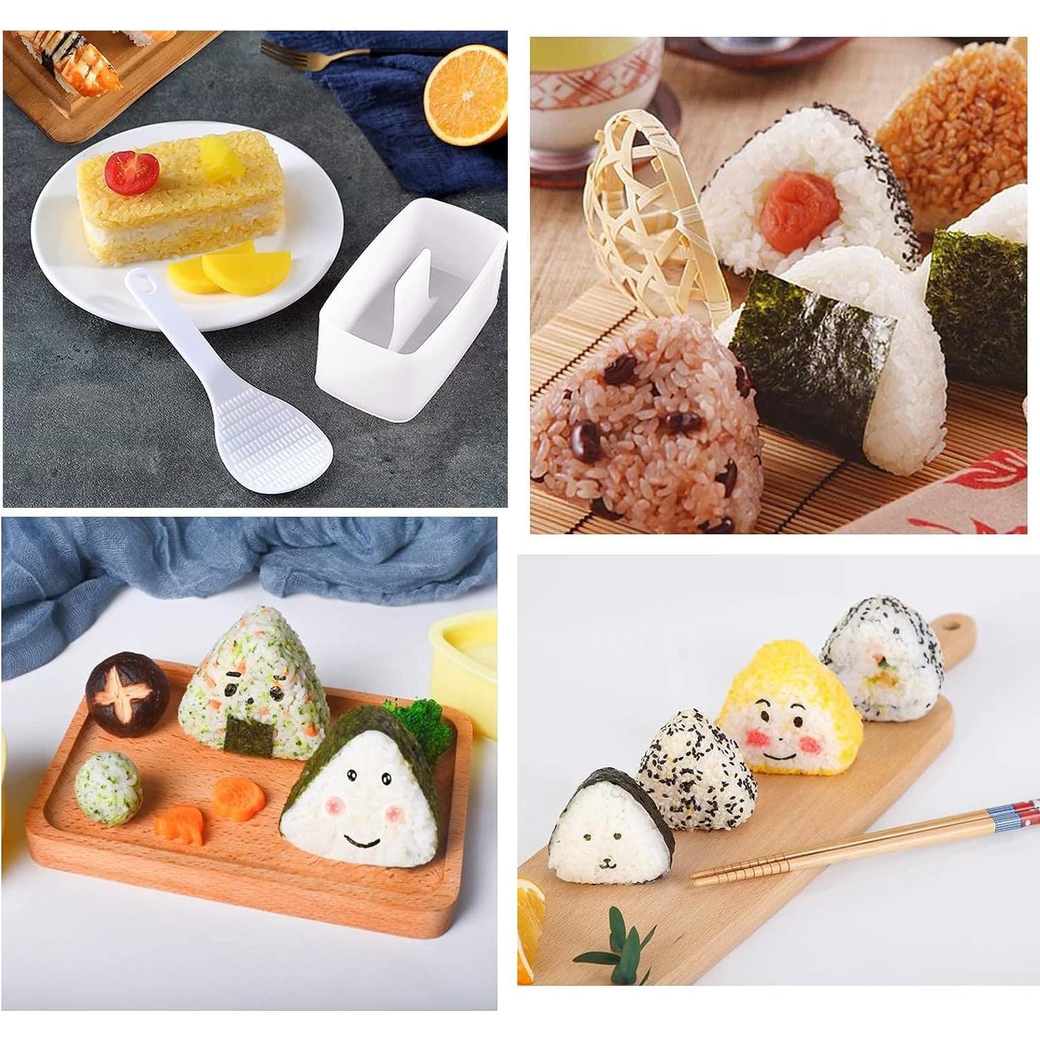 Kit de Moldes para Sushi VKZATVN - 3 Piezas Rosa/Blanco