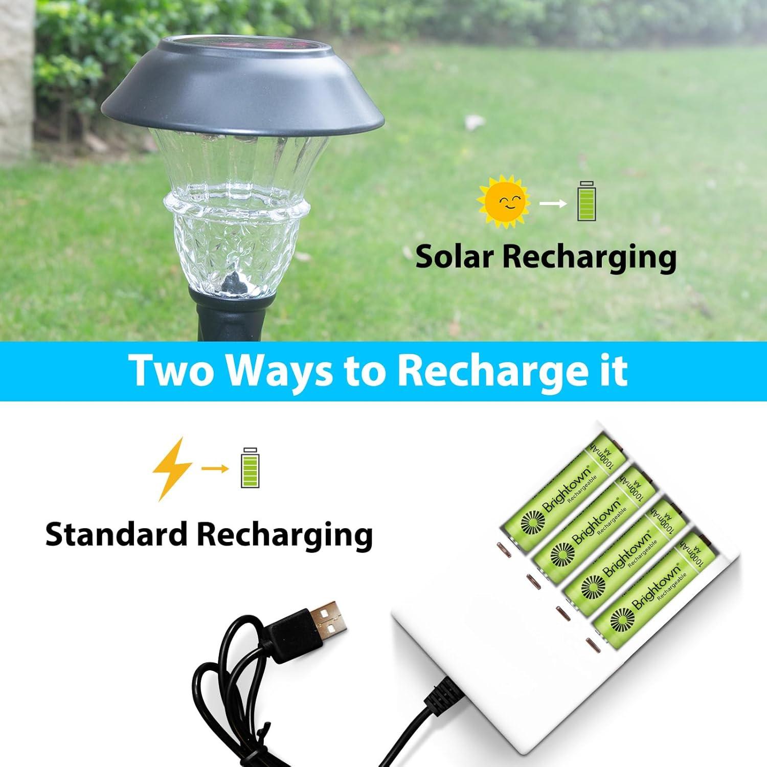 Baterías Recargables AA Brightown 1000mAh - Paquete de 12