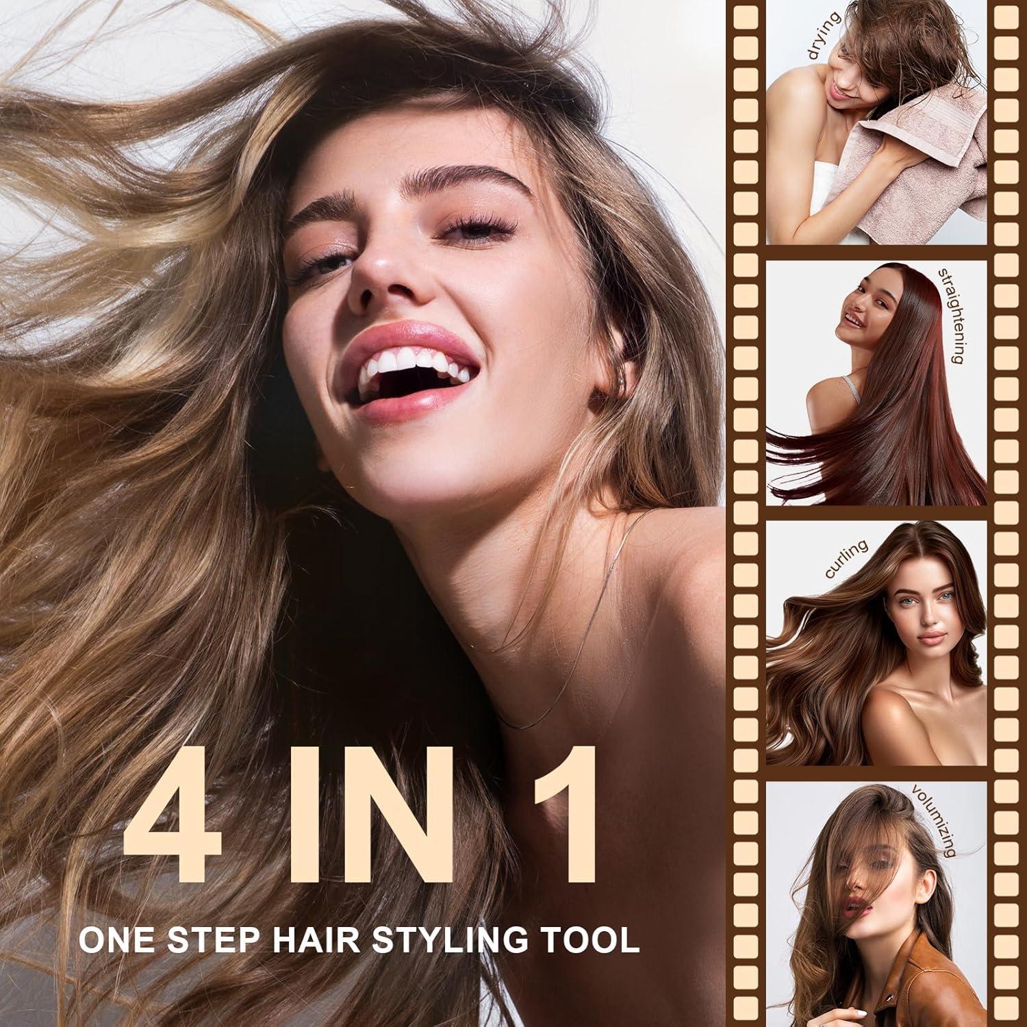 Secador de cabello Olaermoso con cepillo ovalado 2.54 cm