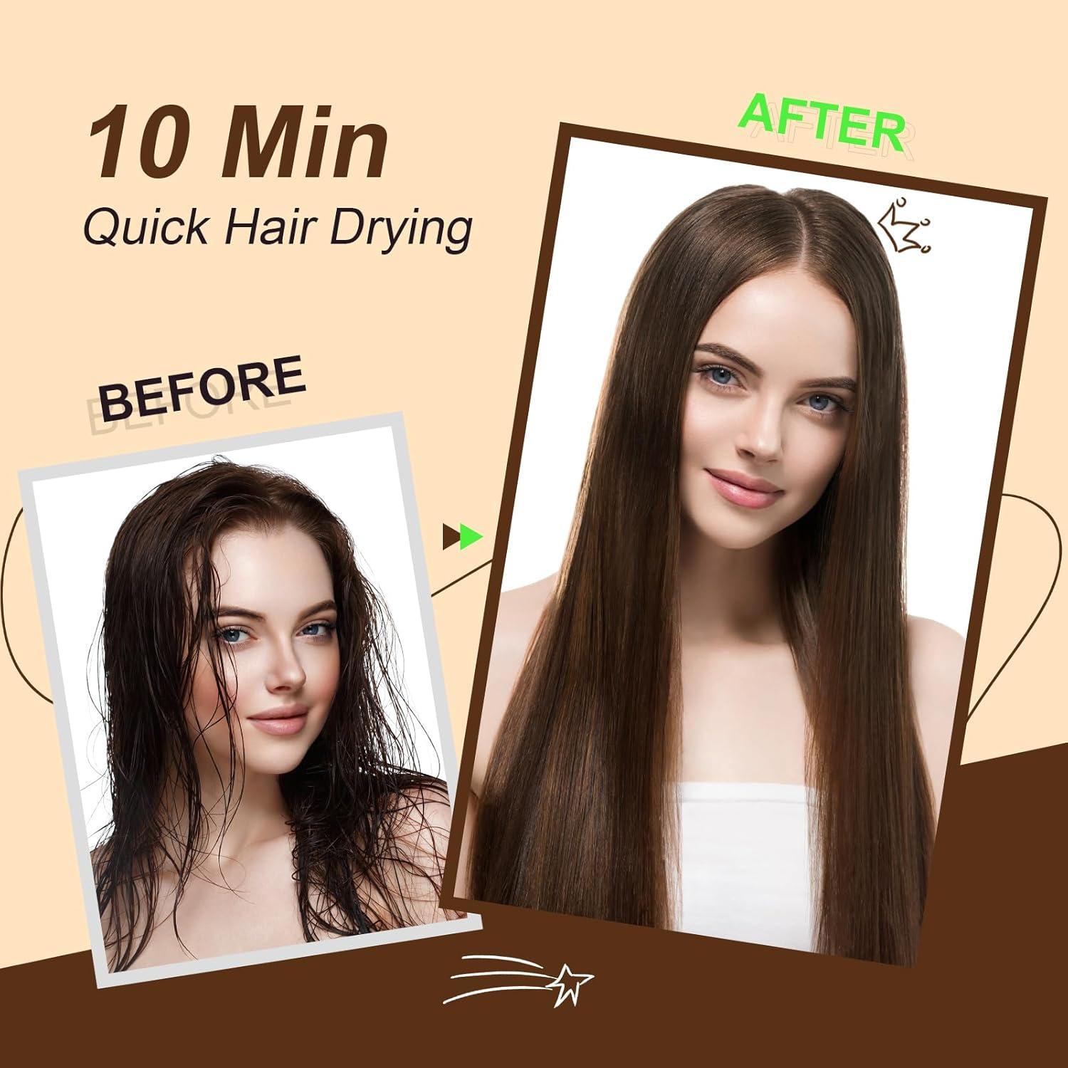 Secador de cabello Olaermoso con cepillo ovalado 2.54 cm