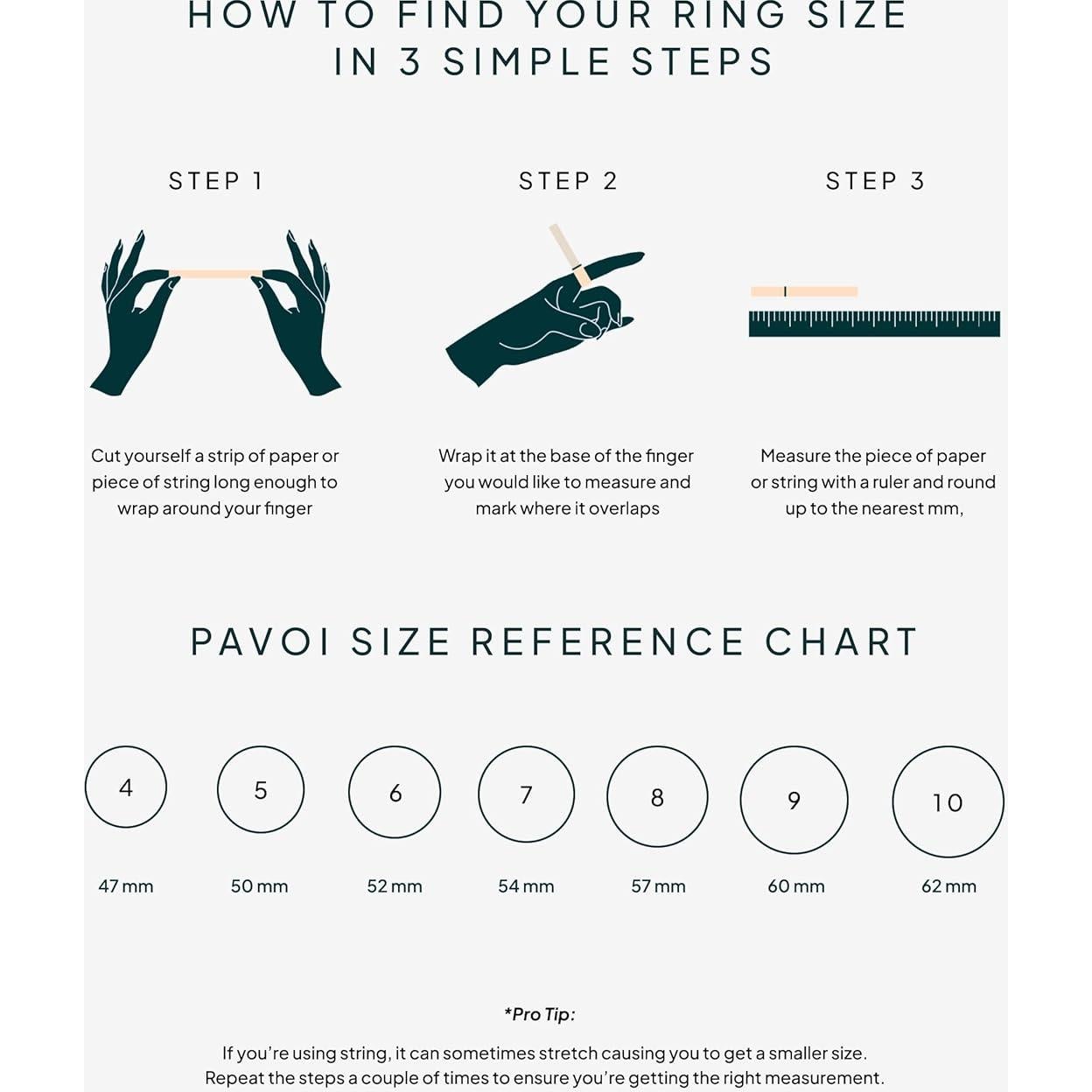 Anillo de Eternidad PAVOI de Plata 925 Chapado Oro 14K