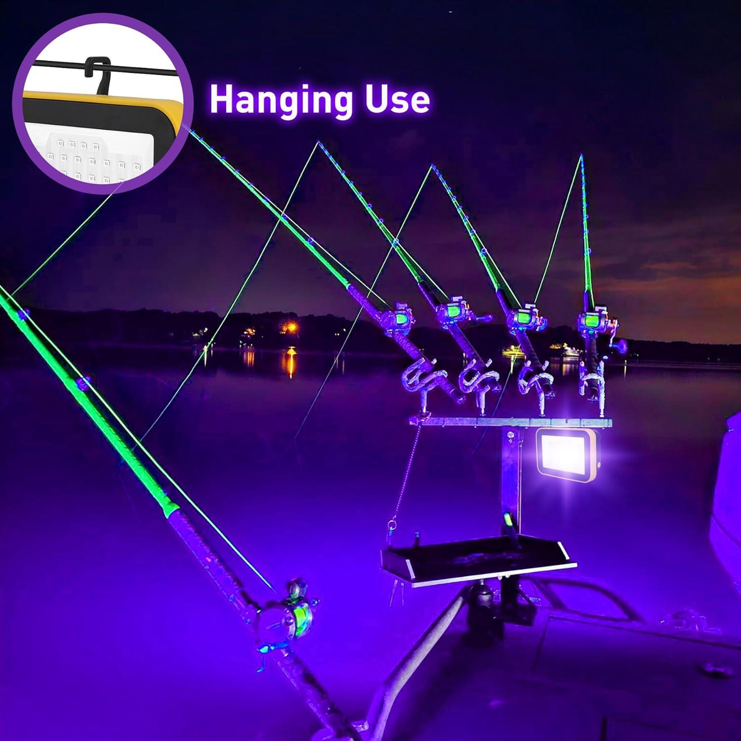 Luz Negra LED Portátil Recargable CREPOW 400nm 5000mAh