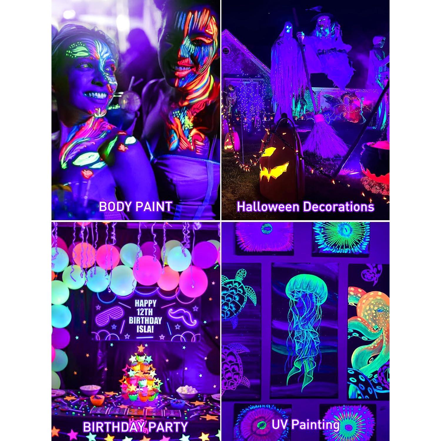 Luz Negra LED Portátil Recargable CREPOW 400nm 5000mAh