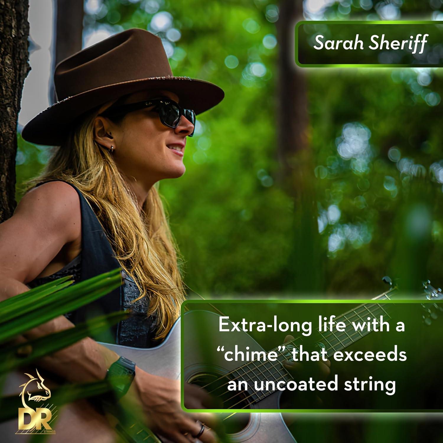 Cuerdas para guitarra DR Strings Dragon Skin+ 10-48 Bronce