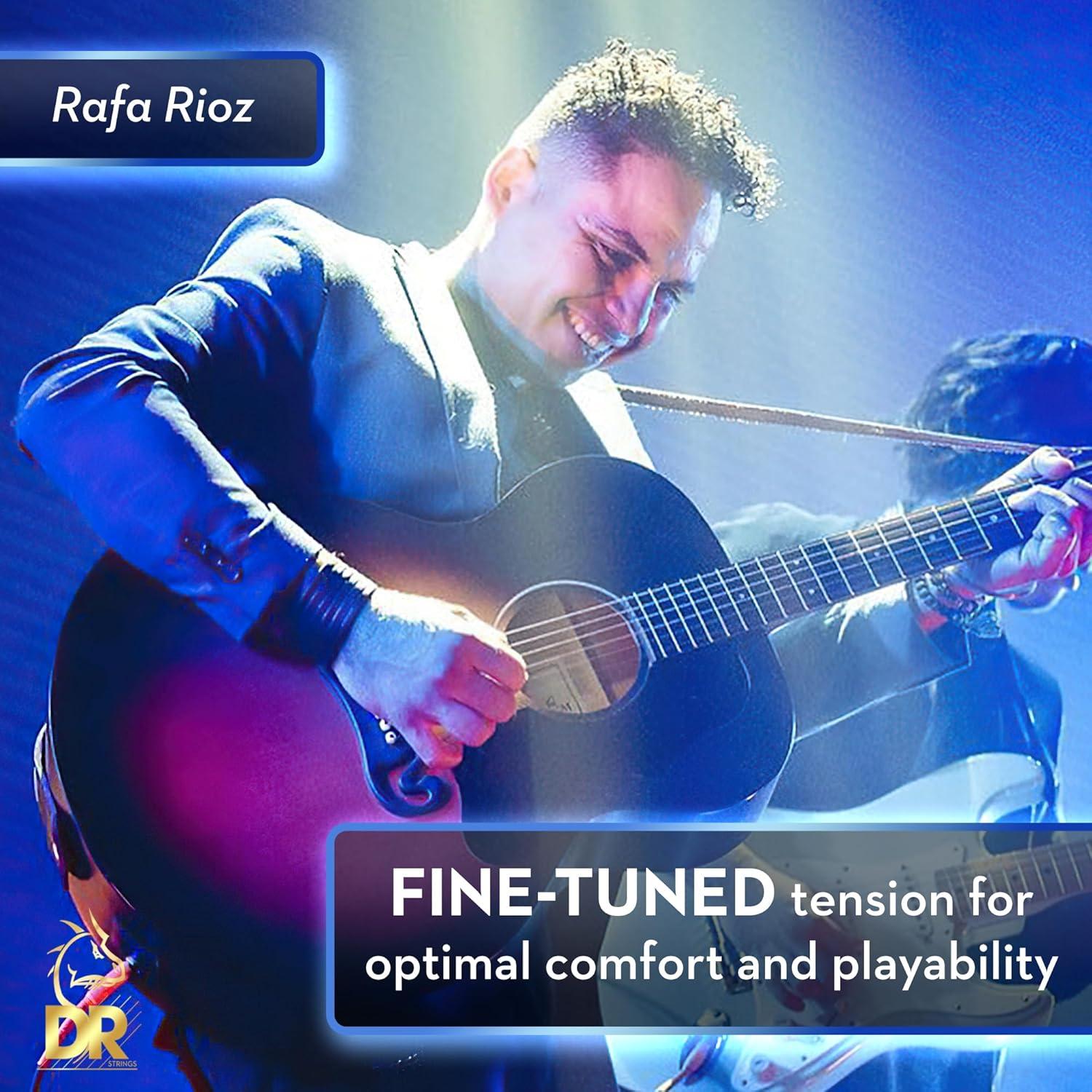 Cuerdas para guitarra DR Strings Dragon Skin+ 10-48 Bronce