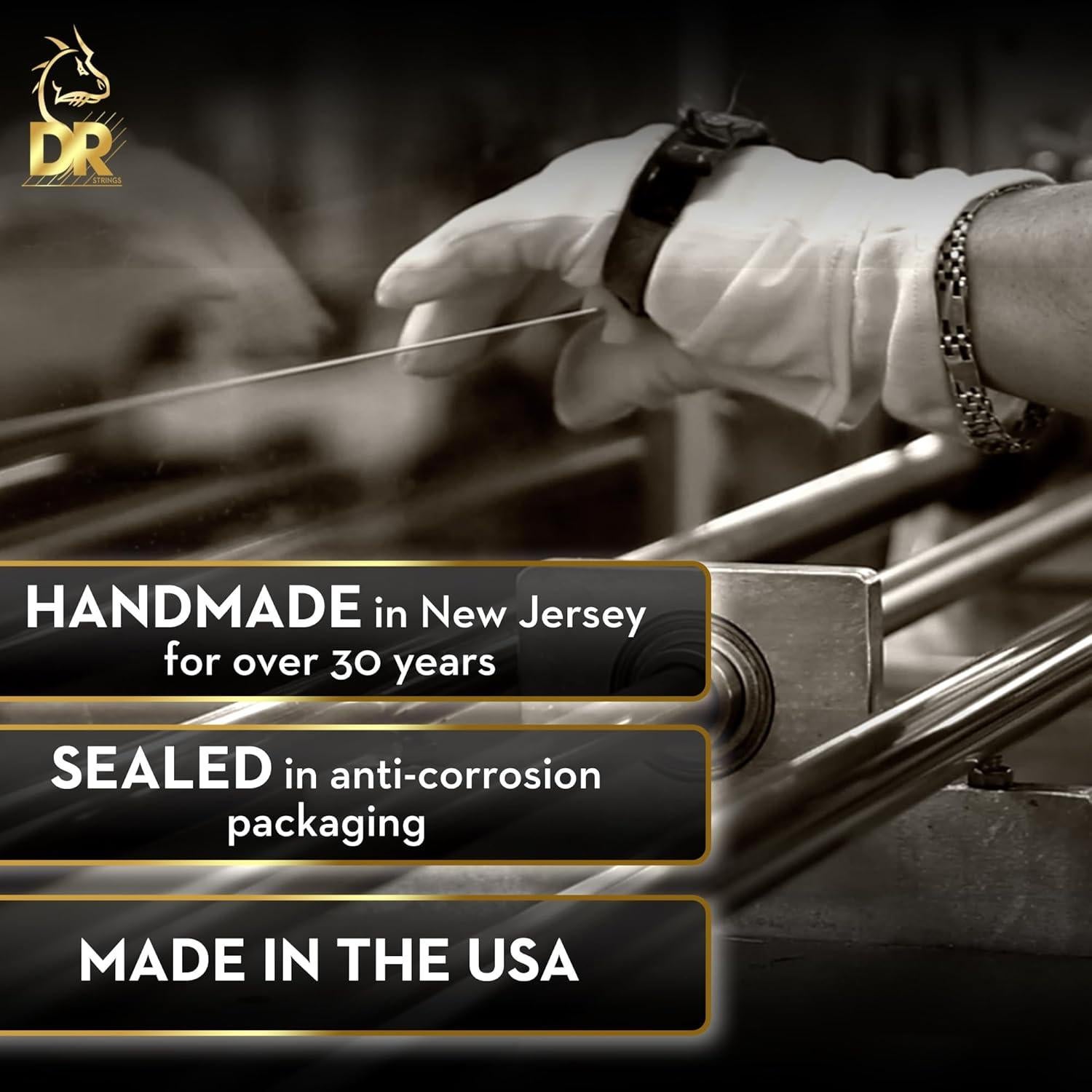 Cuerdas para guitarra DR Strings Dragon Skin+ 10-48 Bronce