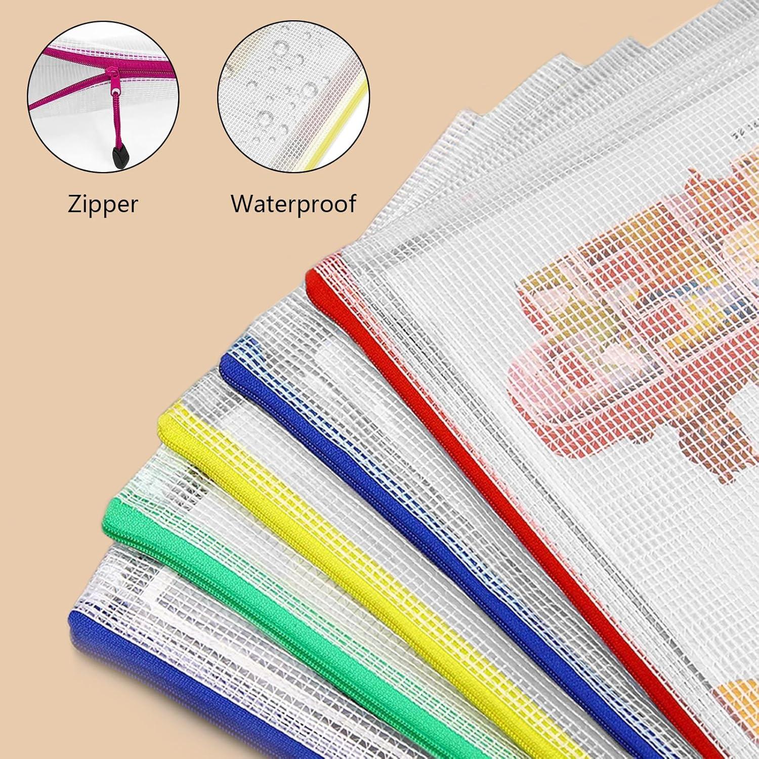 24 Bolsas de Malla con Cremallera A4 UMETDO - Almacenamiento Organizado