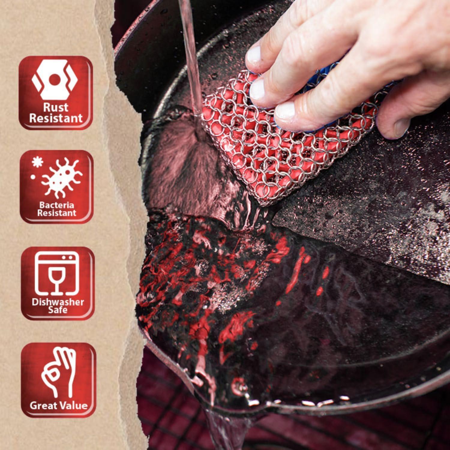 Estropajo de Hierro Fundido Knapp Made con Silicona 12.7cm