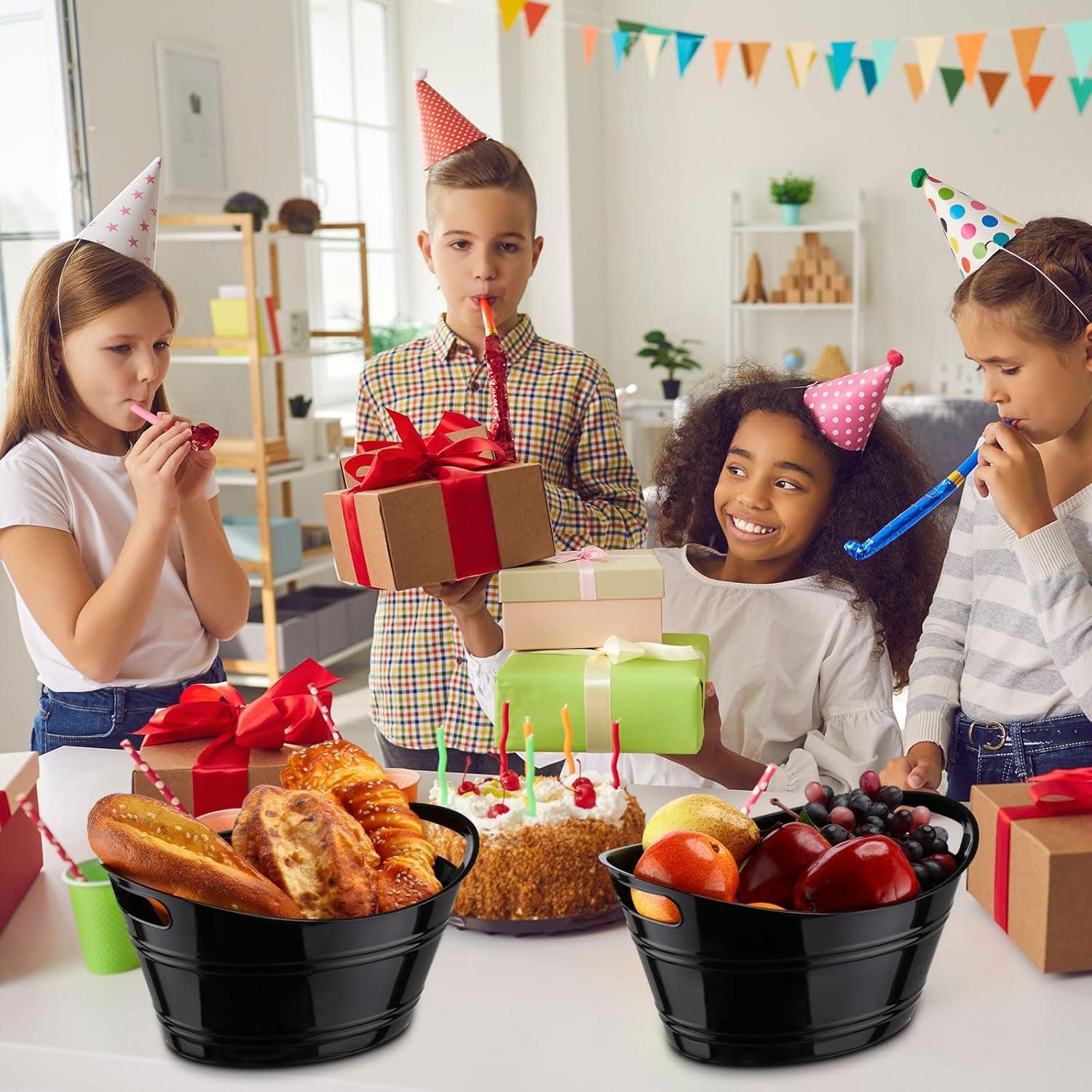 Cubos de Hielo Patelai 6 Pcs Plástico 4.5L Negro