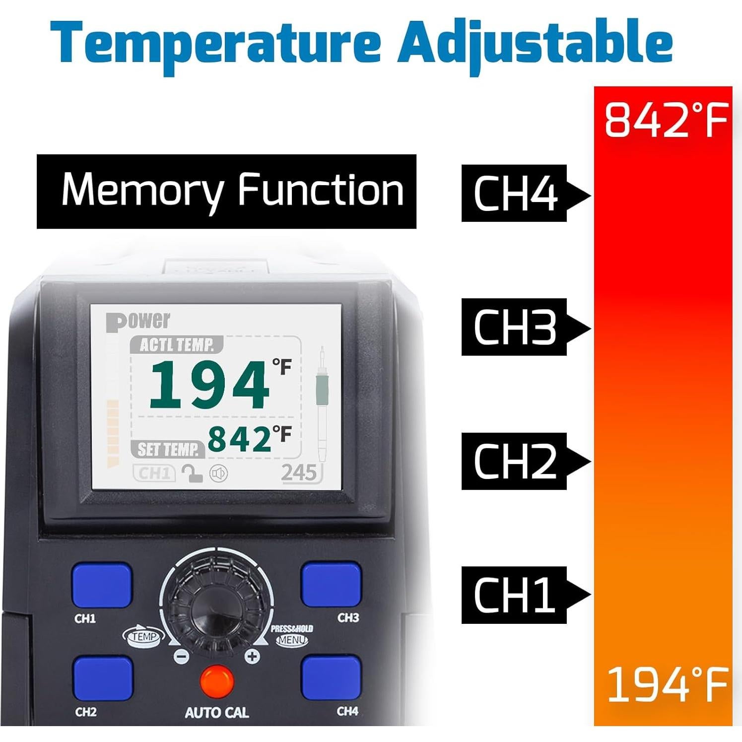 Estación de Soldadura WEP 982D con Calibración Automática