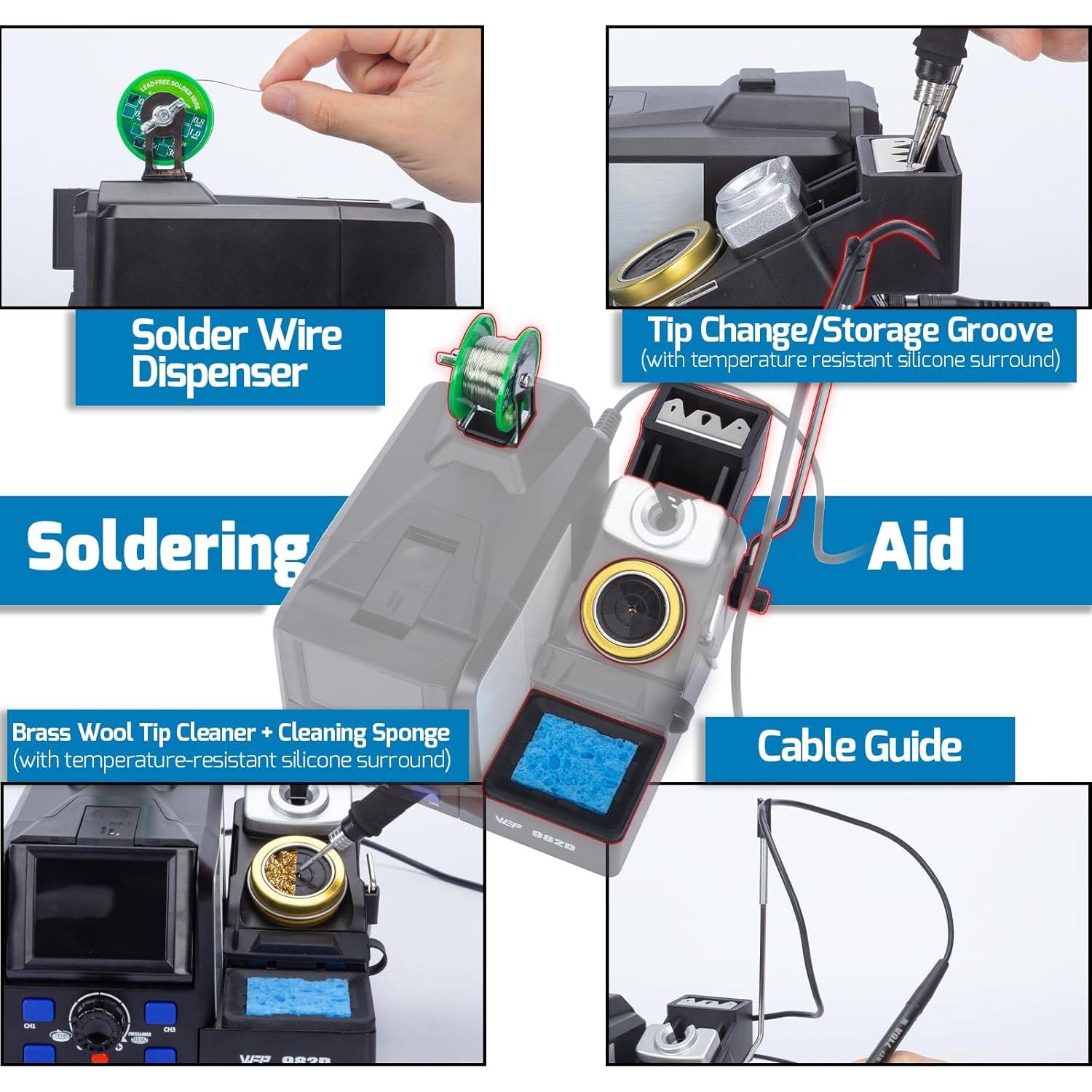 Estación de Soldadura WEP 982D con Calibración Automática