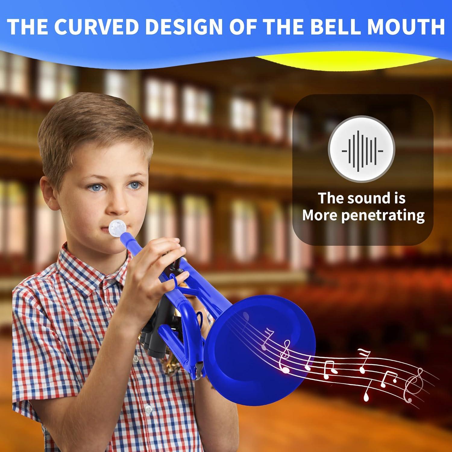 Trompeta Bb PAMPET Profesional Estándar para Estudiantes Azul