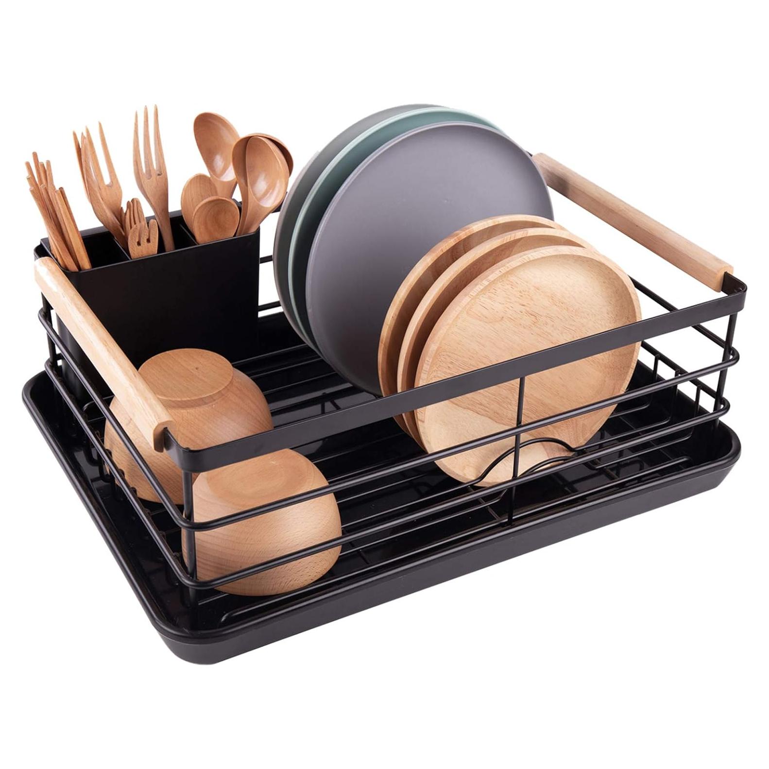 Escurridor de Platos BRIAN & DANY Acero Inoxidable Negro 42x30cm