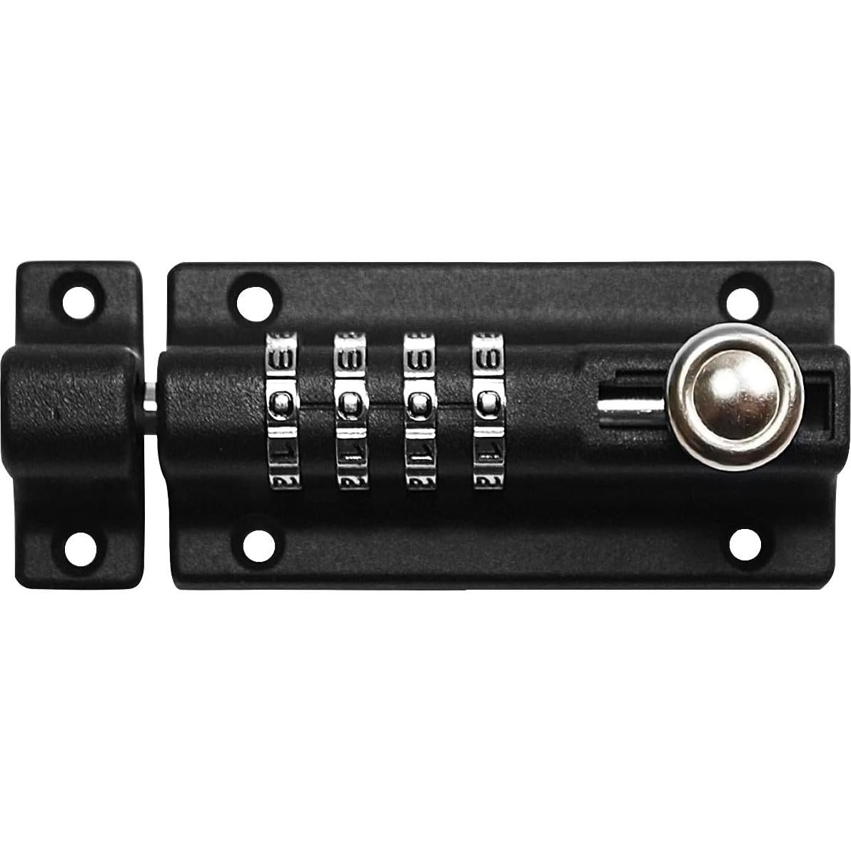 Cerrojo Combi de 4 Dígitos SISAV Negro Resistente al Óxido