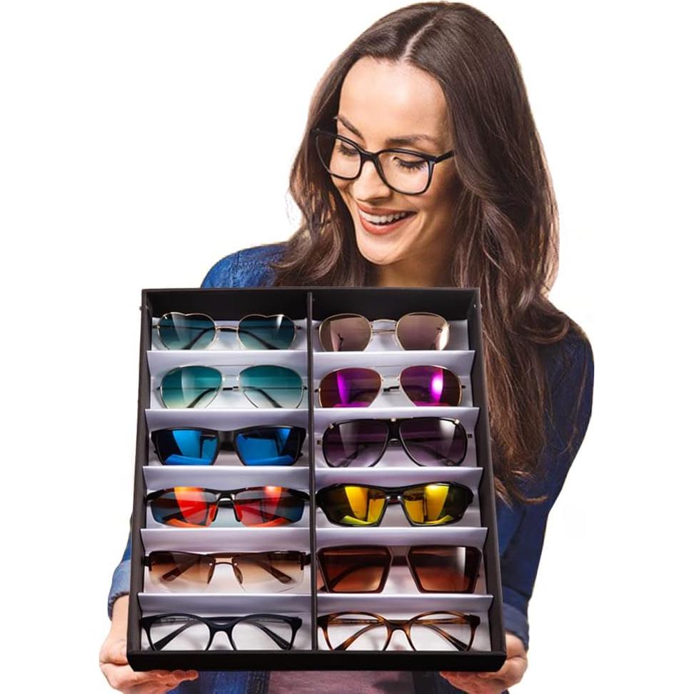 Organizador de Gafas TRIUMPH VISION Caja Almacenamiento Negro