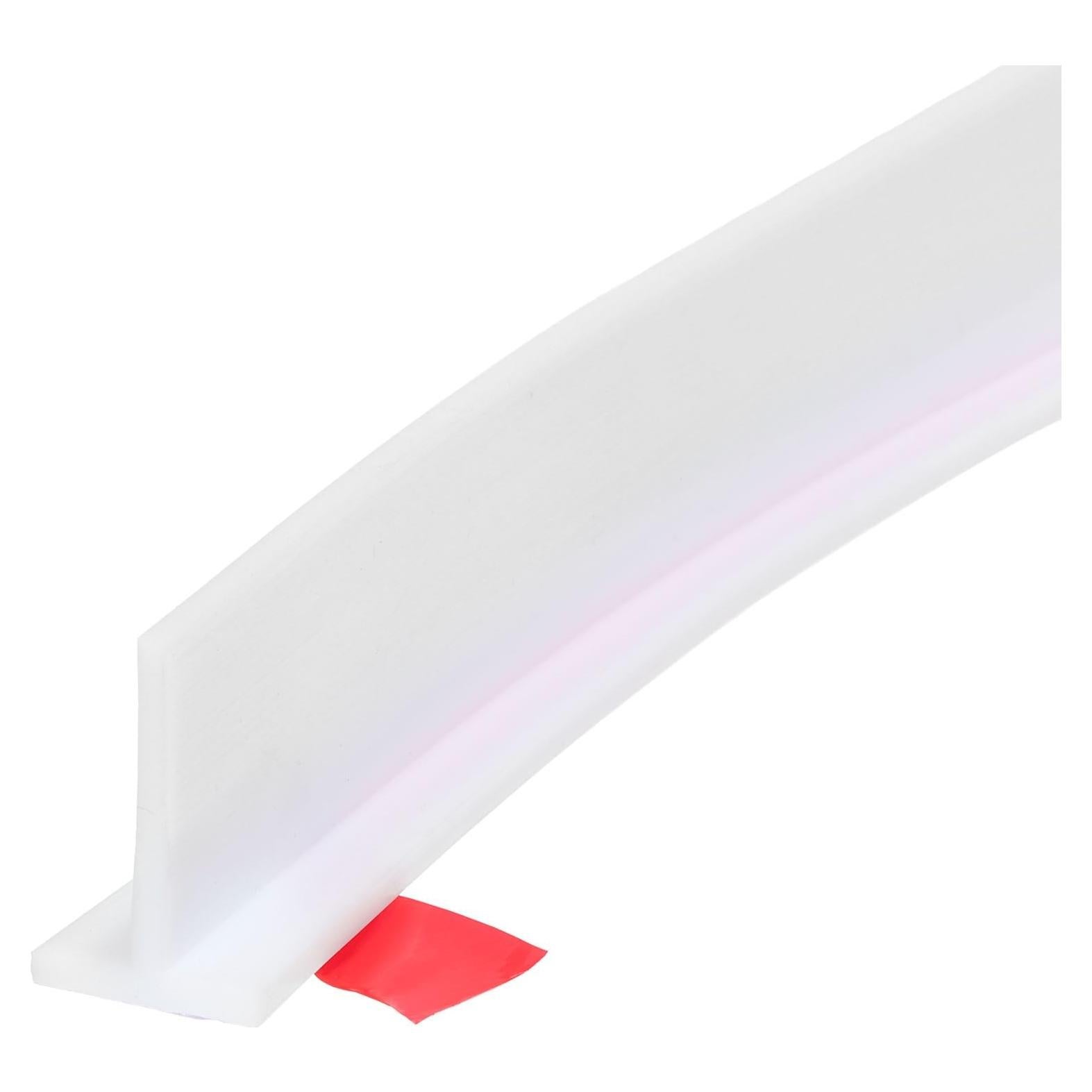 Barrera de Ducha Plegable uxcell 99 cm Silicona Blanca