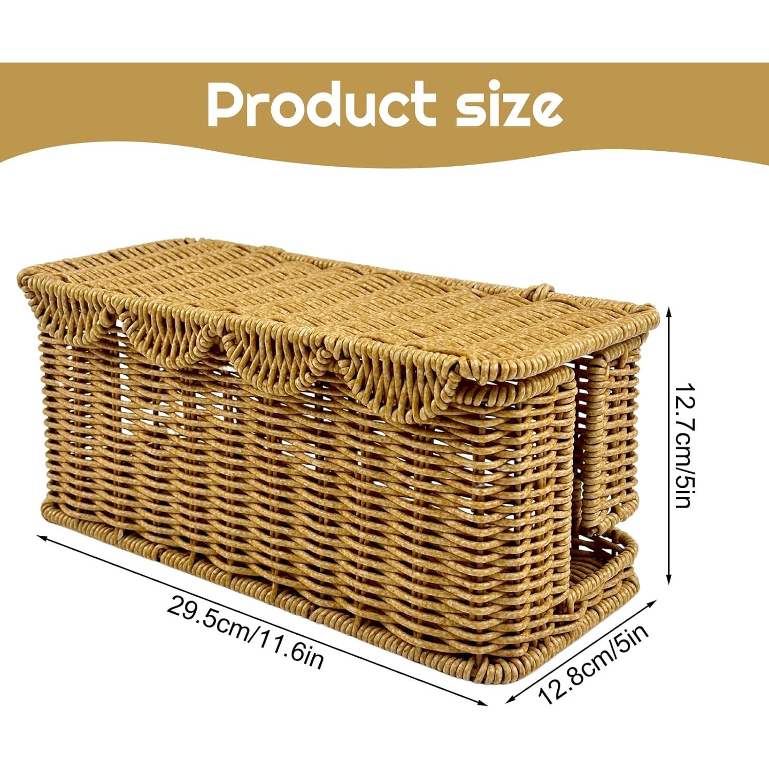 Caja Organizadora de Cables YEXEXINM 29.5x12.7cm Plástico Ratan