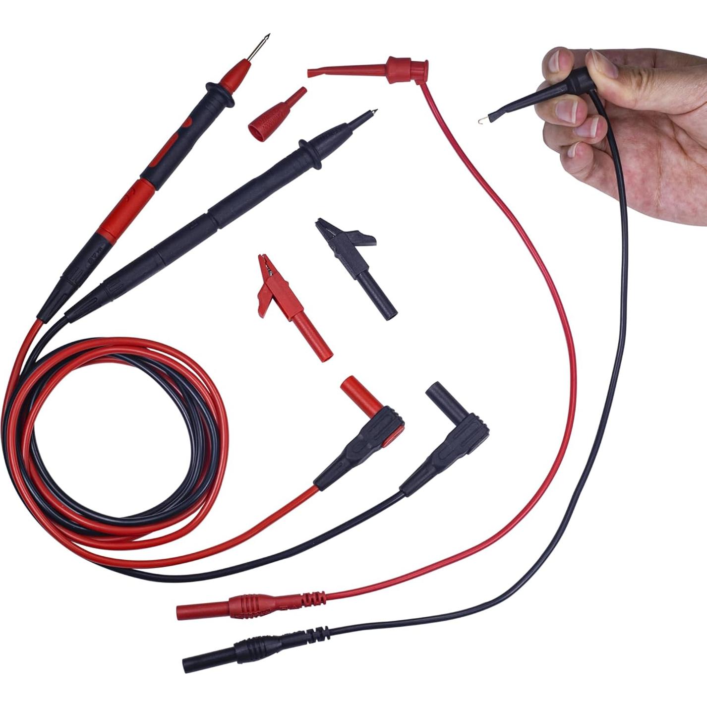 Kit de Cables de Prueba de Multímetro BOCEUC 223 - Silicona, 10A