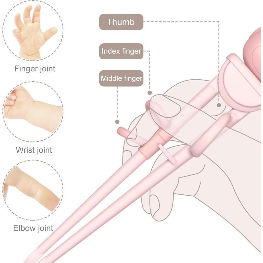 Juego de Palillos de Entrenamiento Mannice Rosa - 4 Piezas
