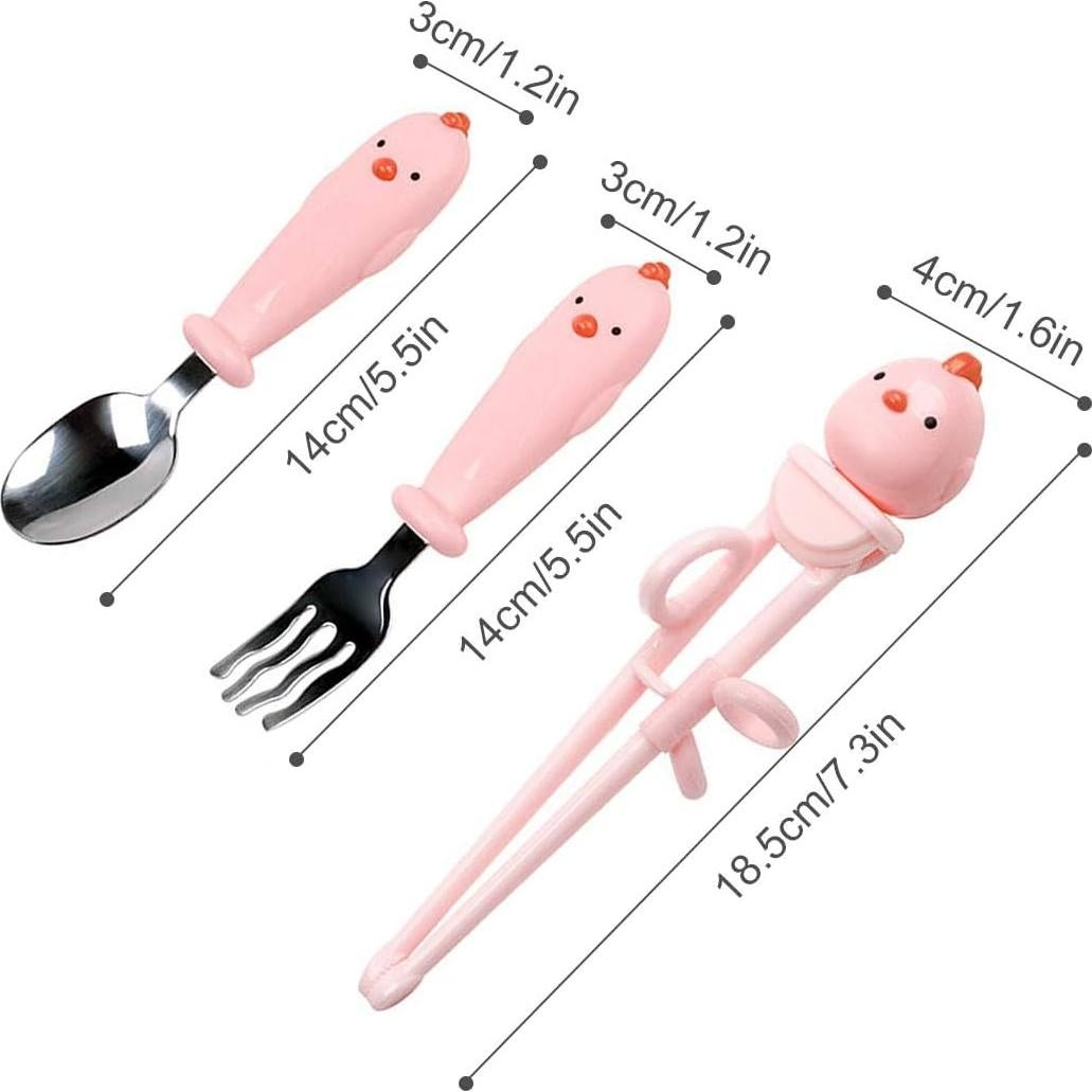 Juego de Palillos de Entrenamiento Mannice Rosa - 4 Piezas