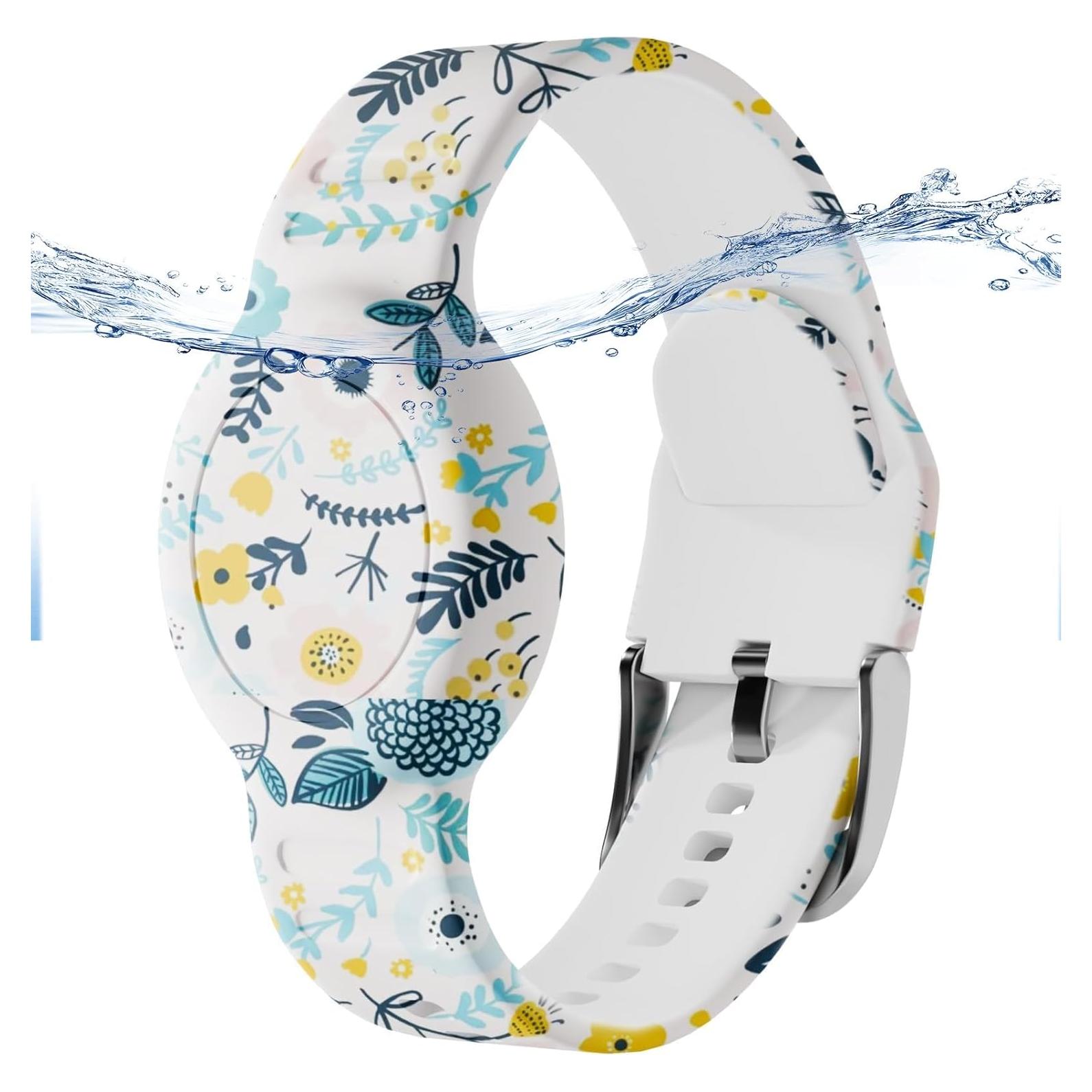 Pulsera para AirTag Foweroty Niños A Prueba de Agua Color Hojas