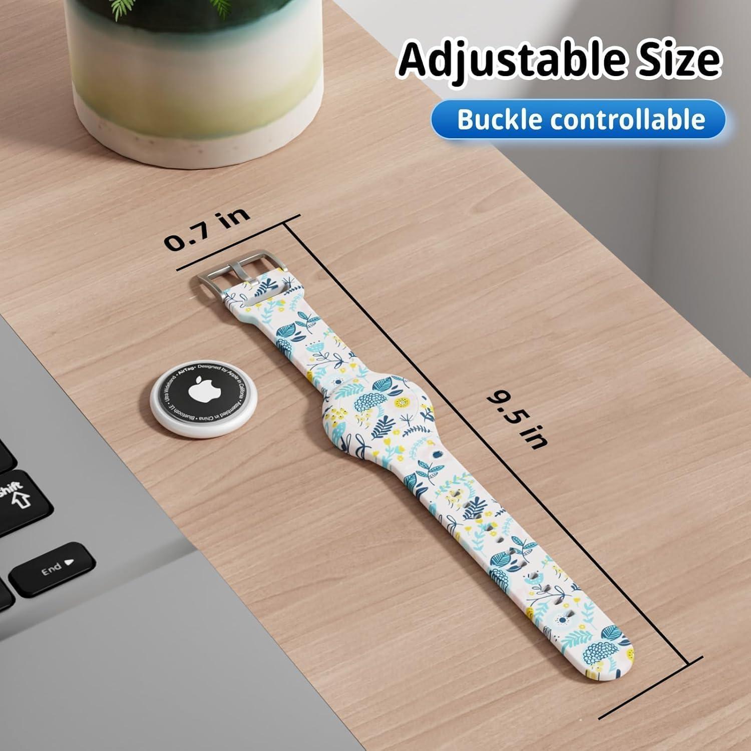 Pulsera para AirTag Foweroty Niños A Prueba de Agua Color Hojas