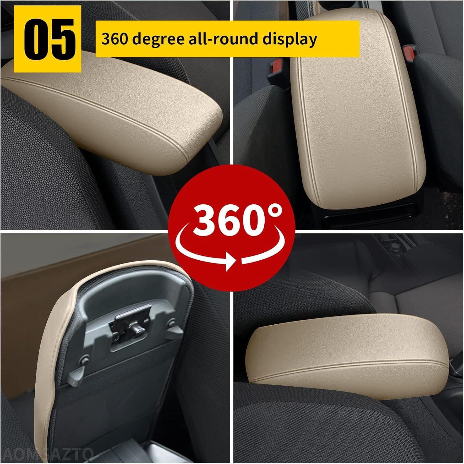 Cubierta de Reposabrazos AOMSAZTO Beige para Toyota RAV4 2013-2018
