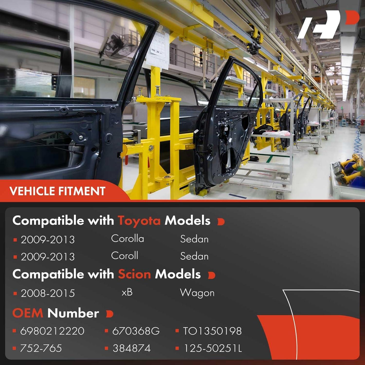 Regulador de Ventana Eléctrico A-Premium Lado Izquierdo Scion xB, Corolla