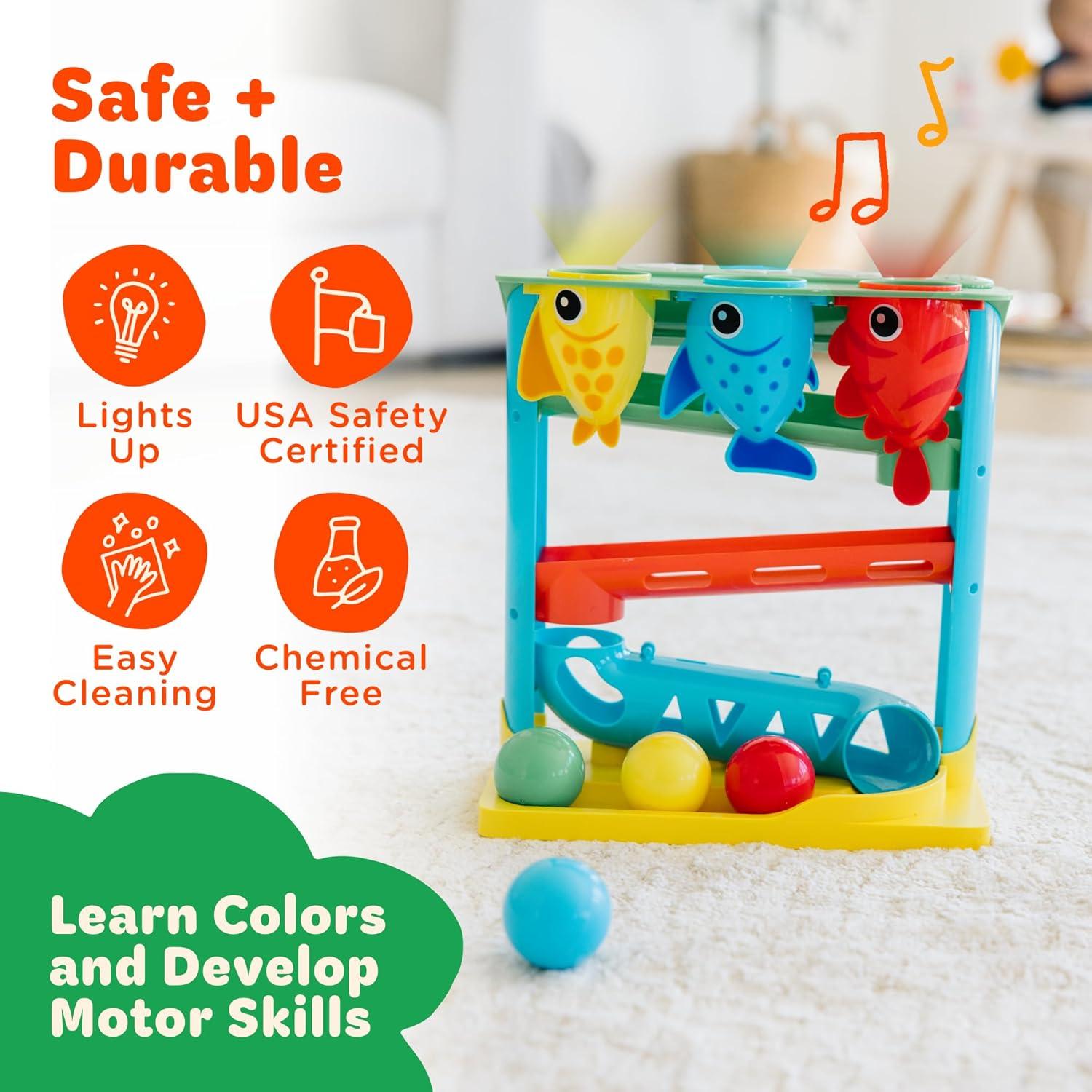 Juguete Interactivo Move2Play para Bebés 6+ Meses - Alimenta al Pez