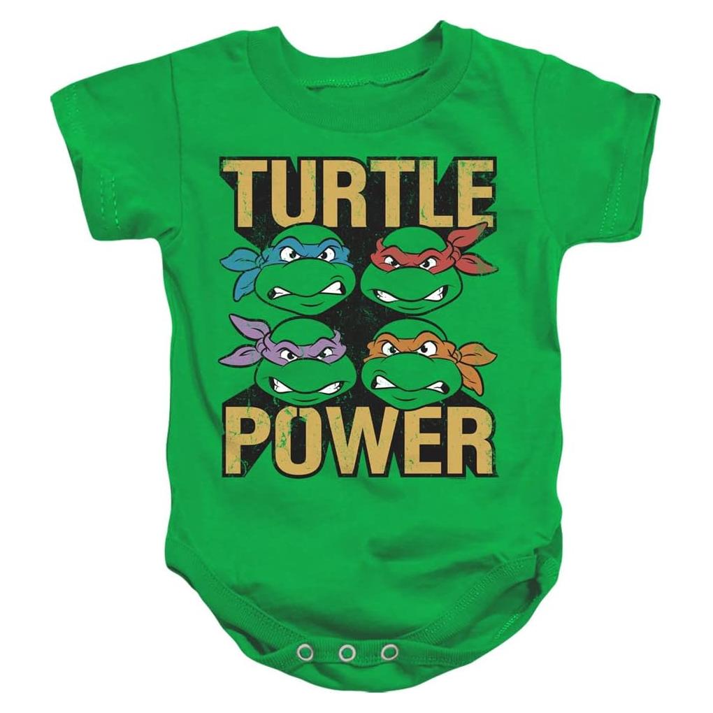 TMNT Teenage Mutant Ninja Turtles Turtle Power Infant Baby Boys Onesie Snapsuit