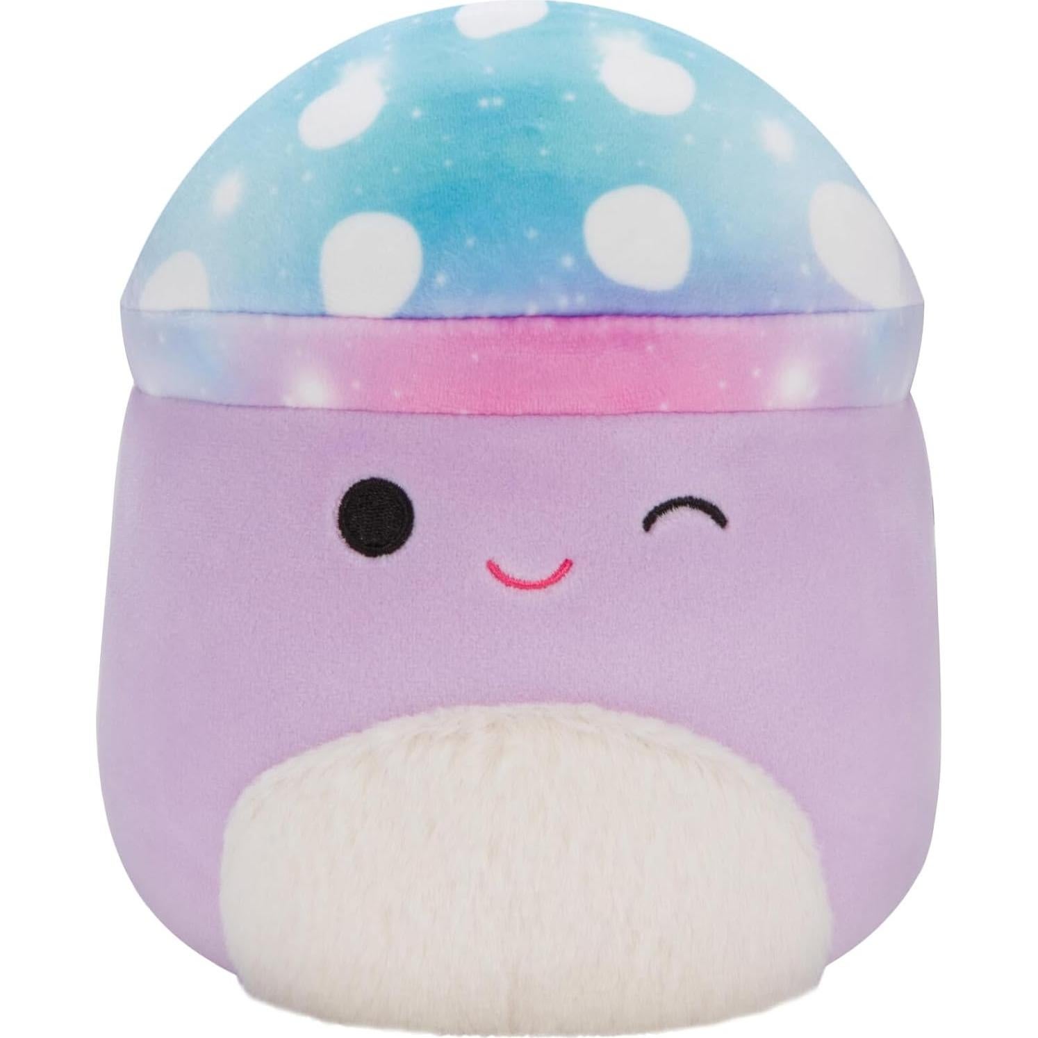 Squishmallows Original 7-Inch Fantasy Box Set – Eyk Lime Green Dragon, Gala Teal and Pink Griffin, Minya Purple Galaxy Mushroom, Ziv Sugar Glider with Crown – Official Jazwares Plush (Little)