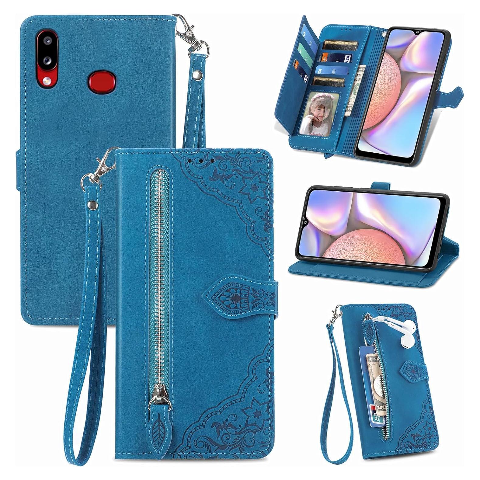 Funda billetera Samsung Galaxy A10S/A01S/M01S Furiet azul