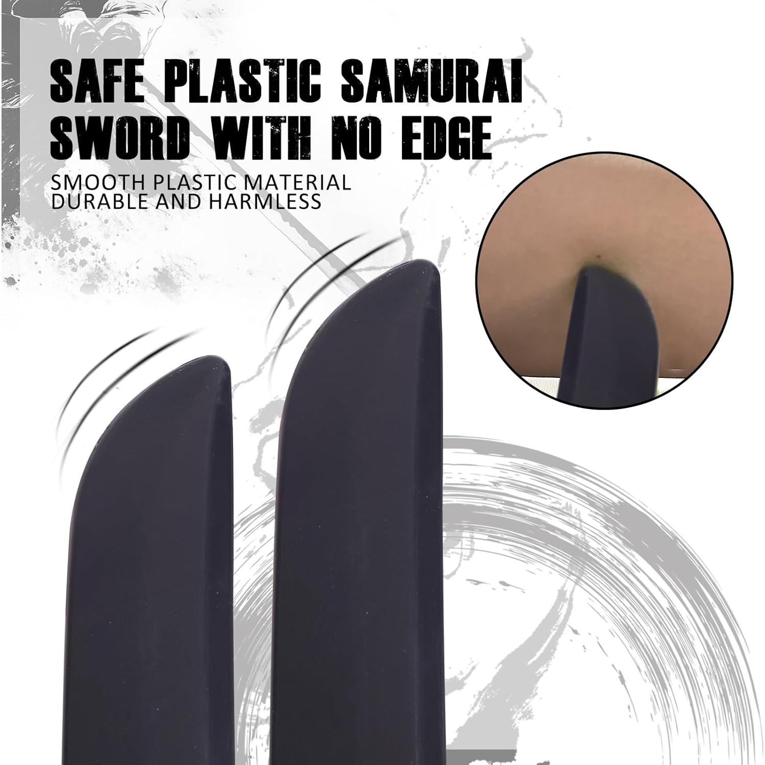 Espadas Samurai Retráctiles 3D - 2 Pcs - Juguete Negro