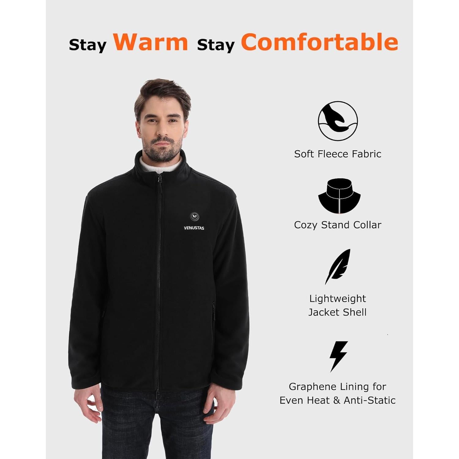 Chaqueta Térmica Venustas para Hombre con Batería 5000mAh