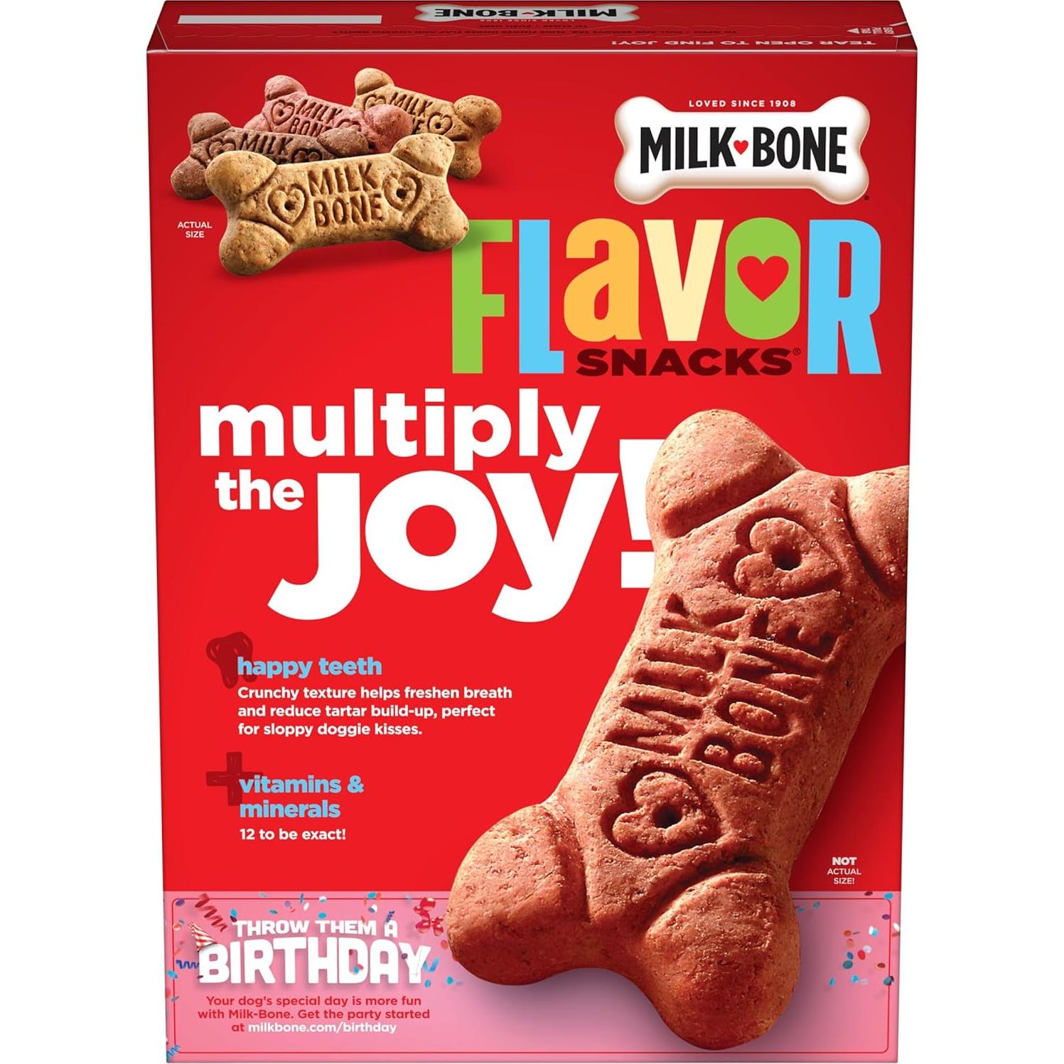 Galletas para Perros Milk-Bone 680g - Sabor Carne, Pollo, Pavo, Tocino, Salchicha