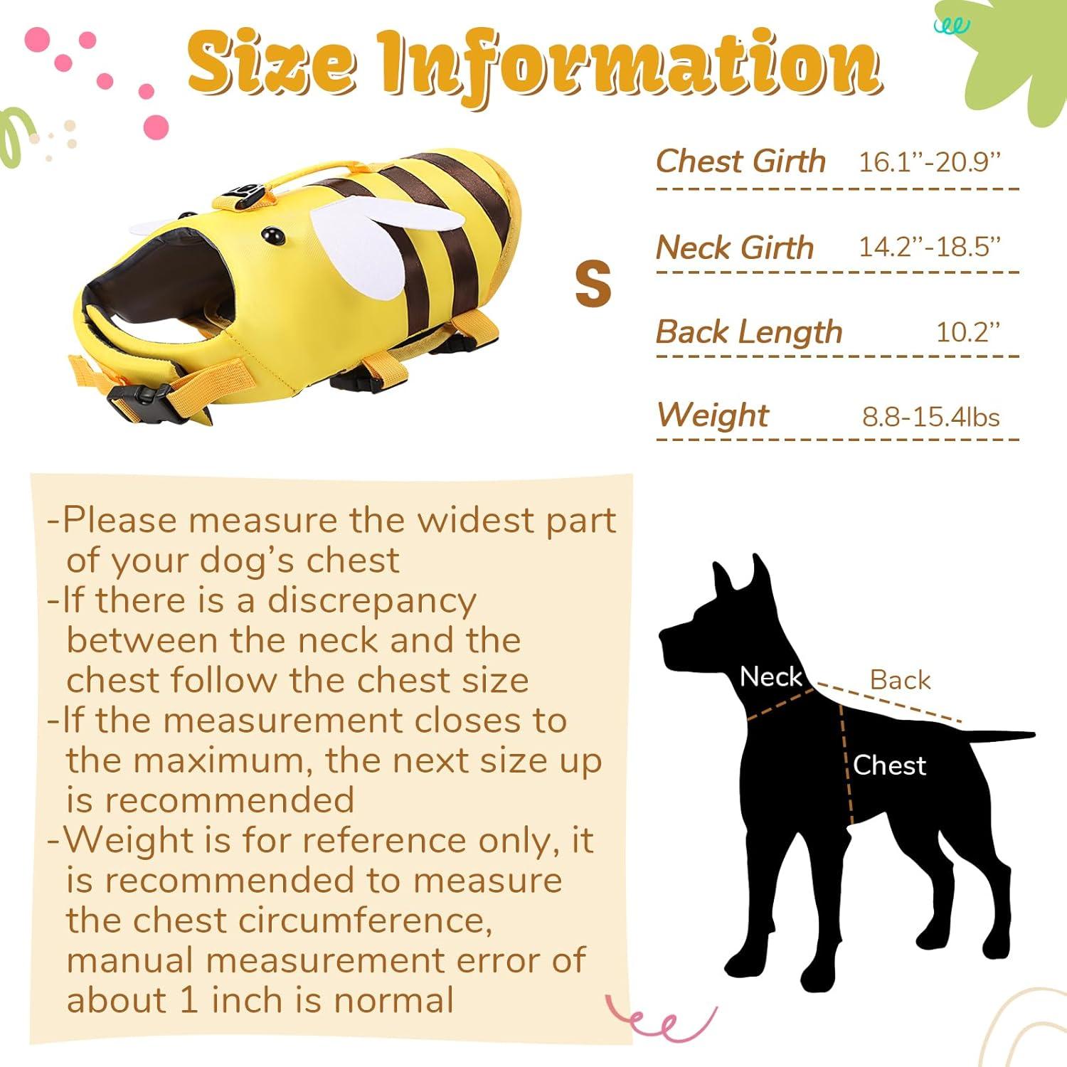 Chaleco Salvavidas para Perros Relaxweex Pequeño Alta Flotación