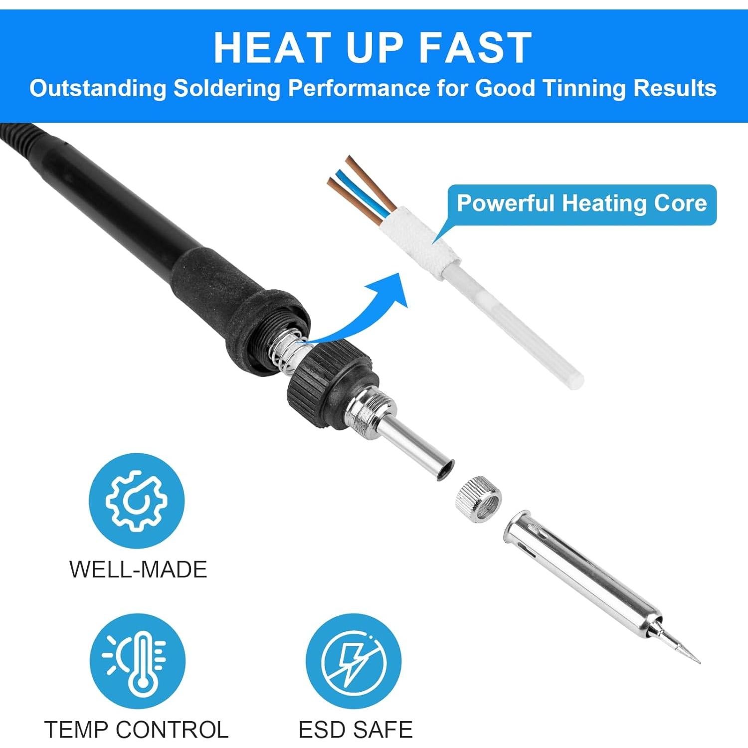 Estación de Soldadura 2 en 1 Beaiguna SS-001, 700W, Control Preciso