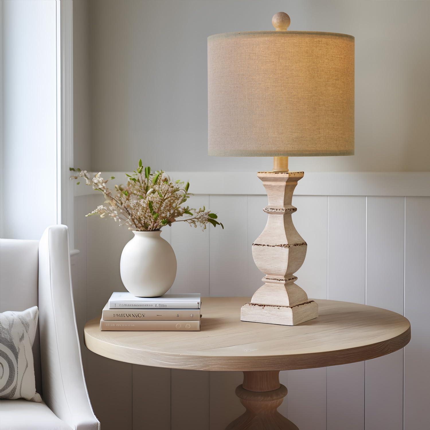 Lámparas de Mesa Retro PoKat - Juego de 2 Beige Antiguo