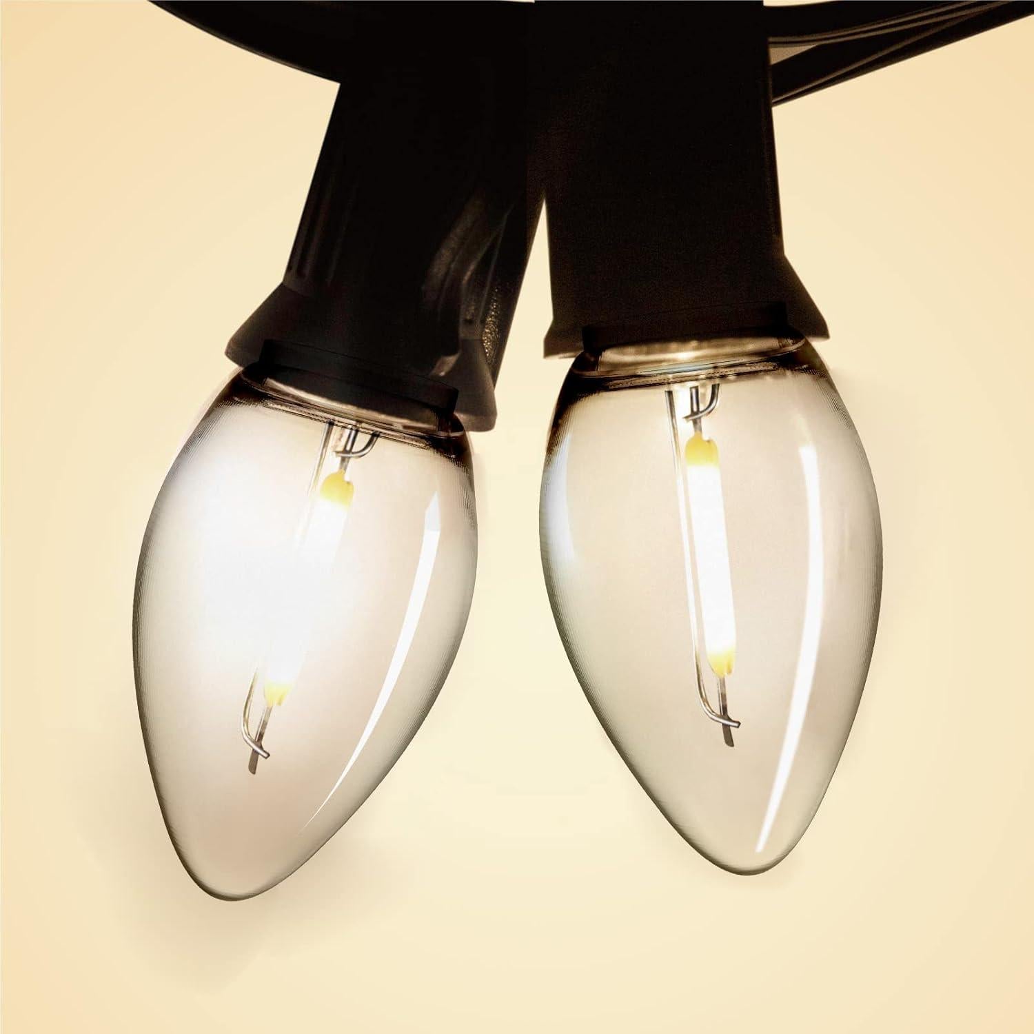 Bombillas LED C7 Meconard E12 0.6W Blanco Cálido Paquete 6