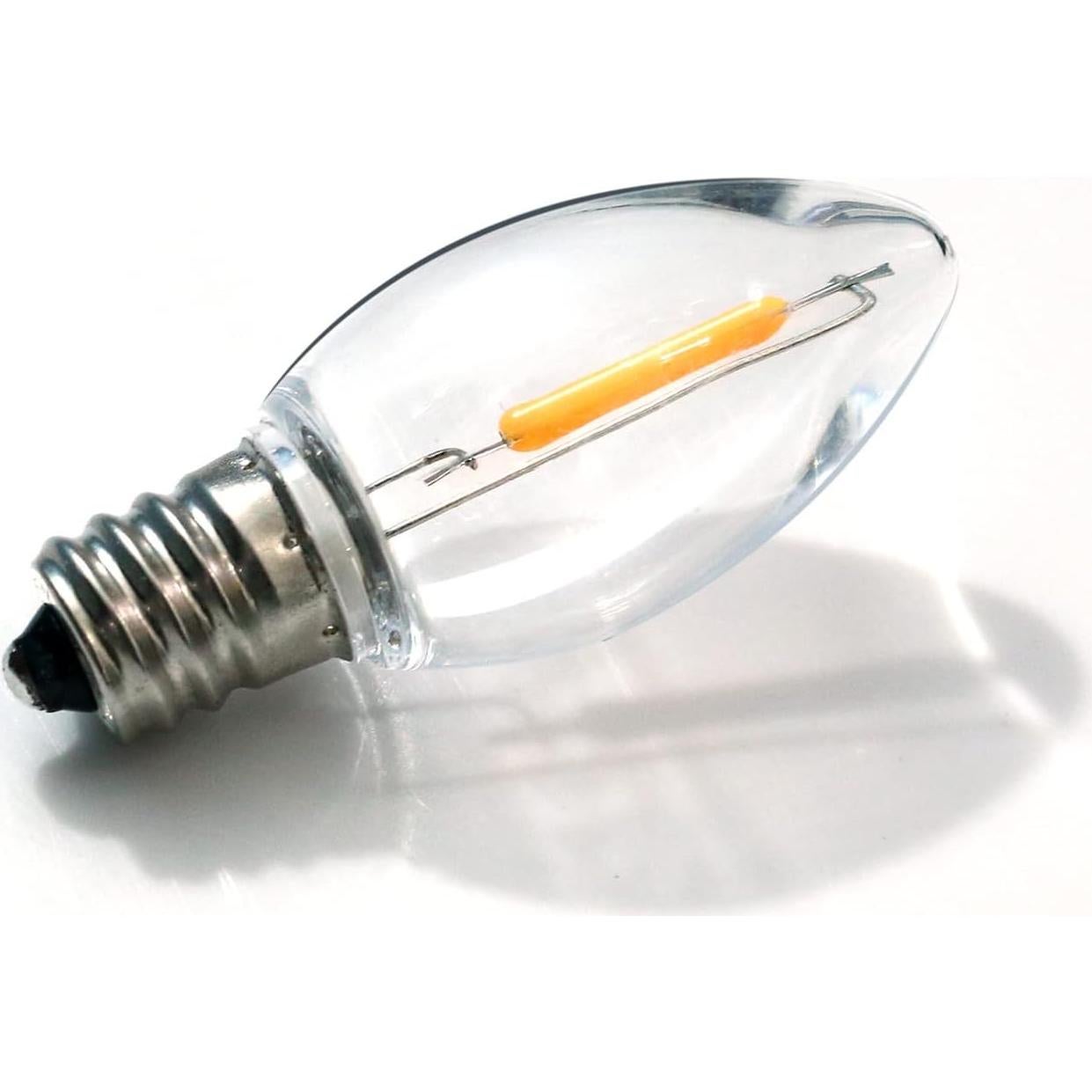 Bombillas LED C7 Meconard E12 0.6W Blanco Cálido Paquete 6