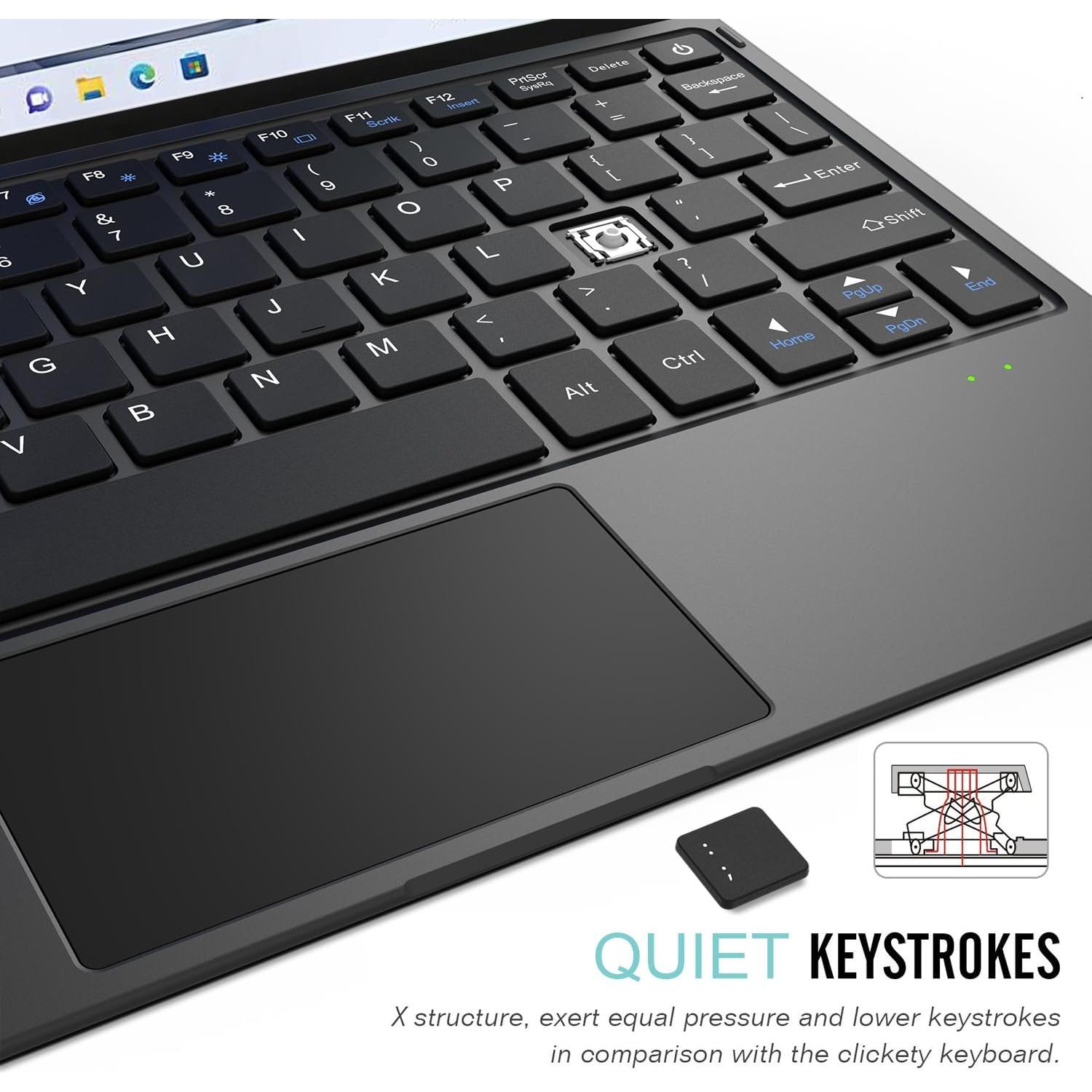 Teclado Bluetooth Arteck para Surface Go 4/3/2 Ultra Delgado