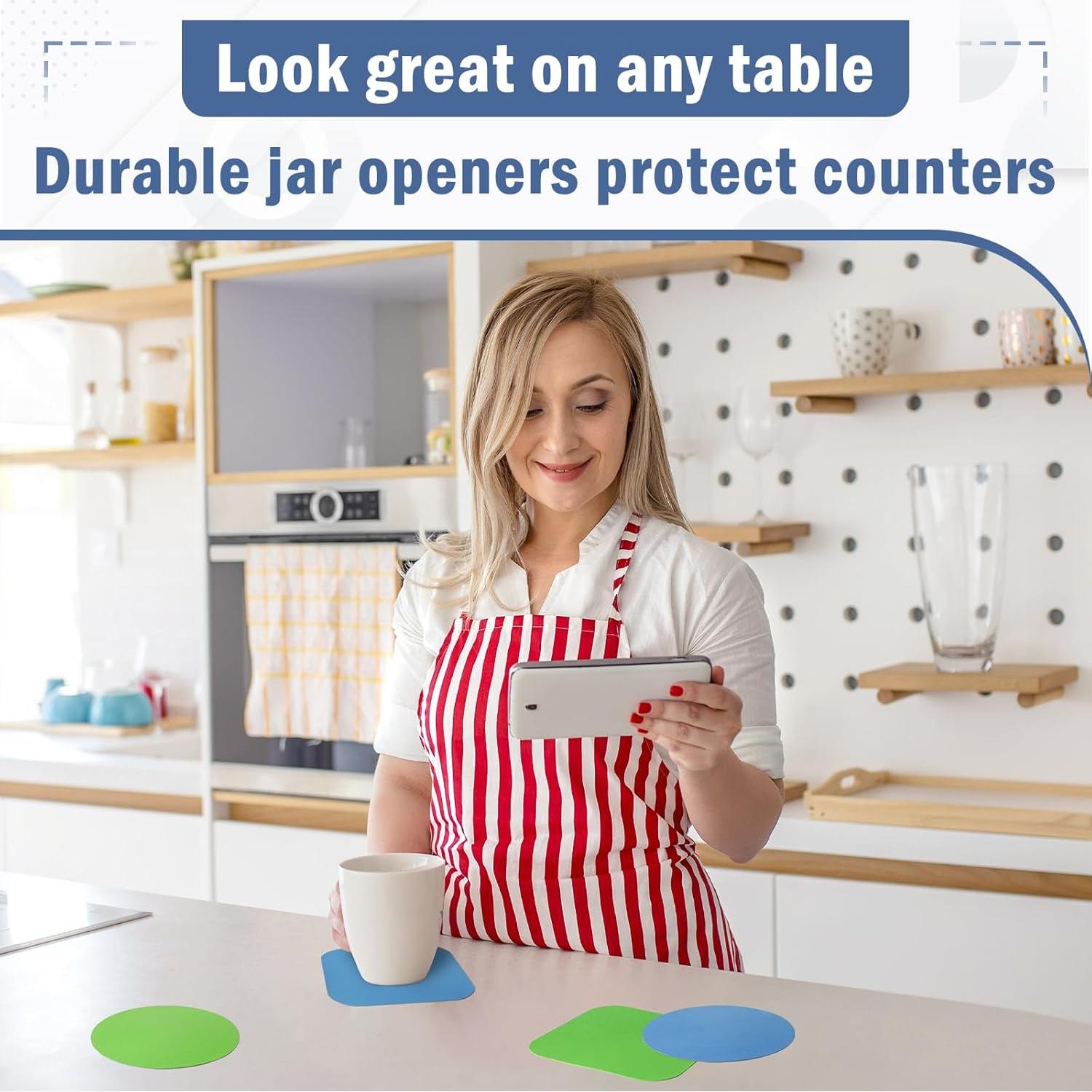 Conjunto de 4 Almohadillas Abridoras de Tarros Aixoom