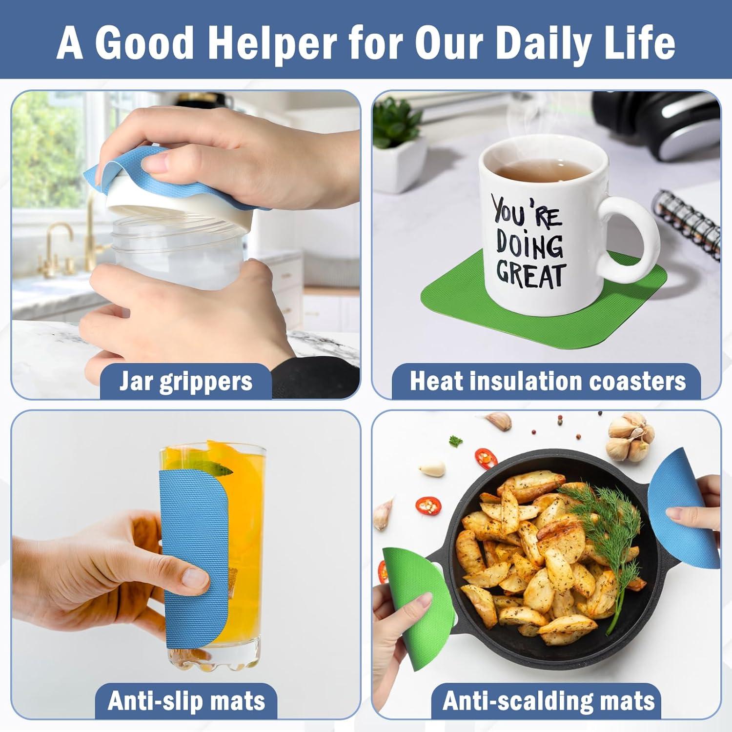 Conjunto de 4 Almohadillas Abridoras de Tarros Aixoom