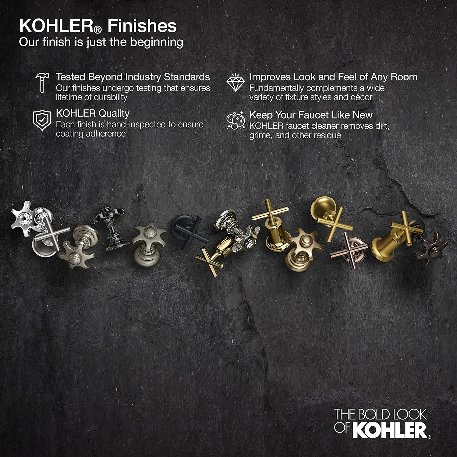 Cabezal de Ducha KOHLER Forte 3 Modos 1.75 GPM Bronce Cepillado