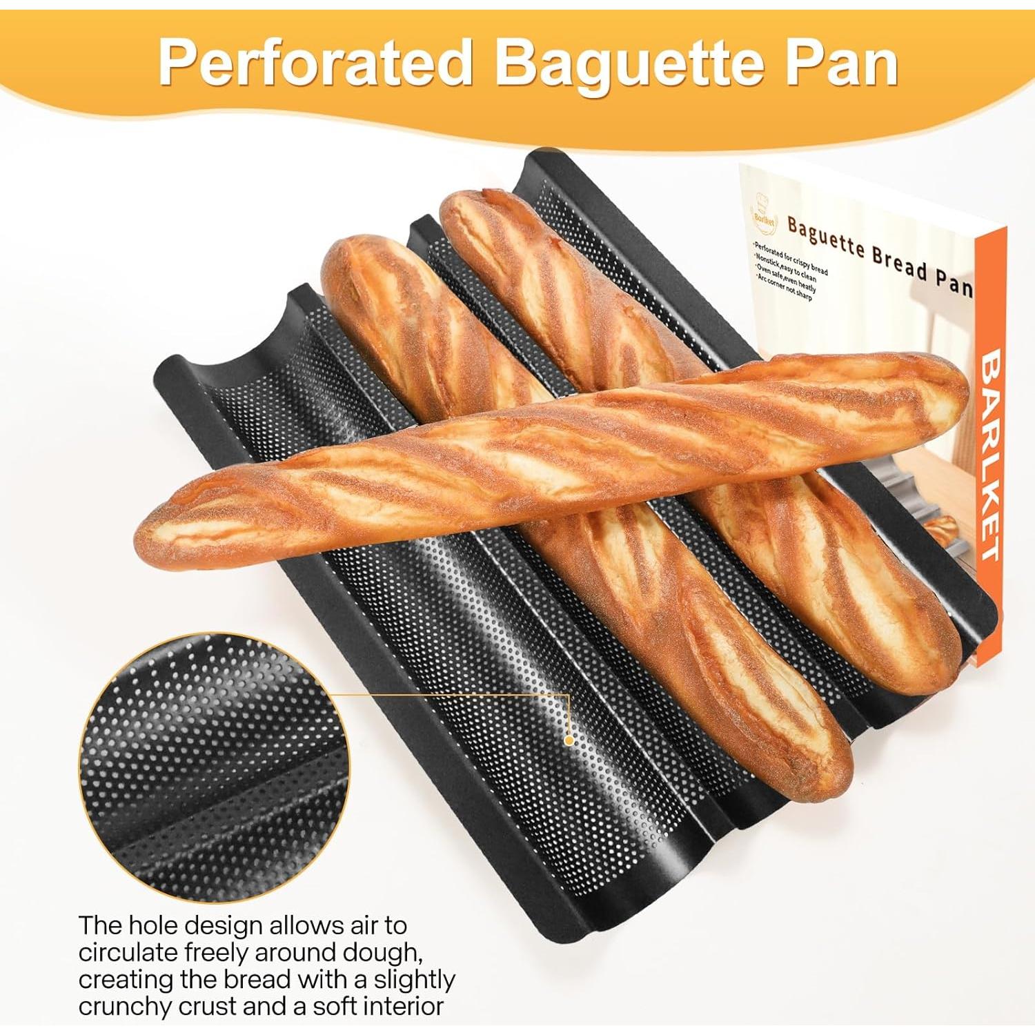 Bandeja para Baguette Barlket 38x28 cm Antiadherente