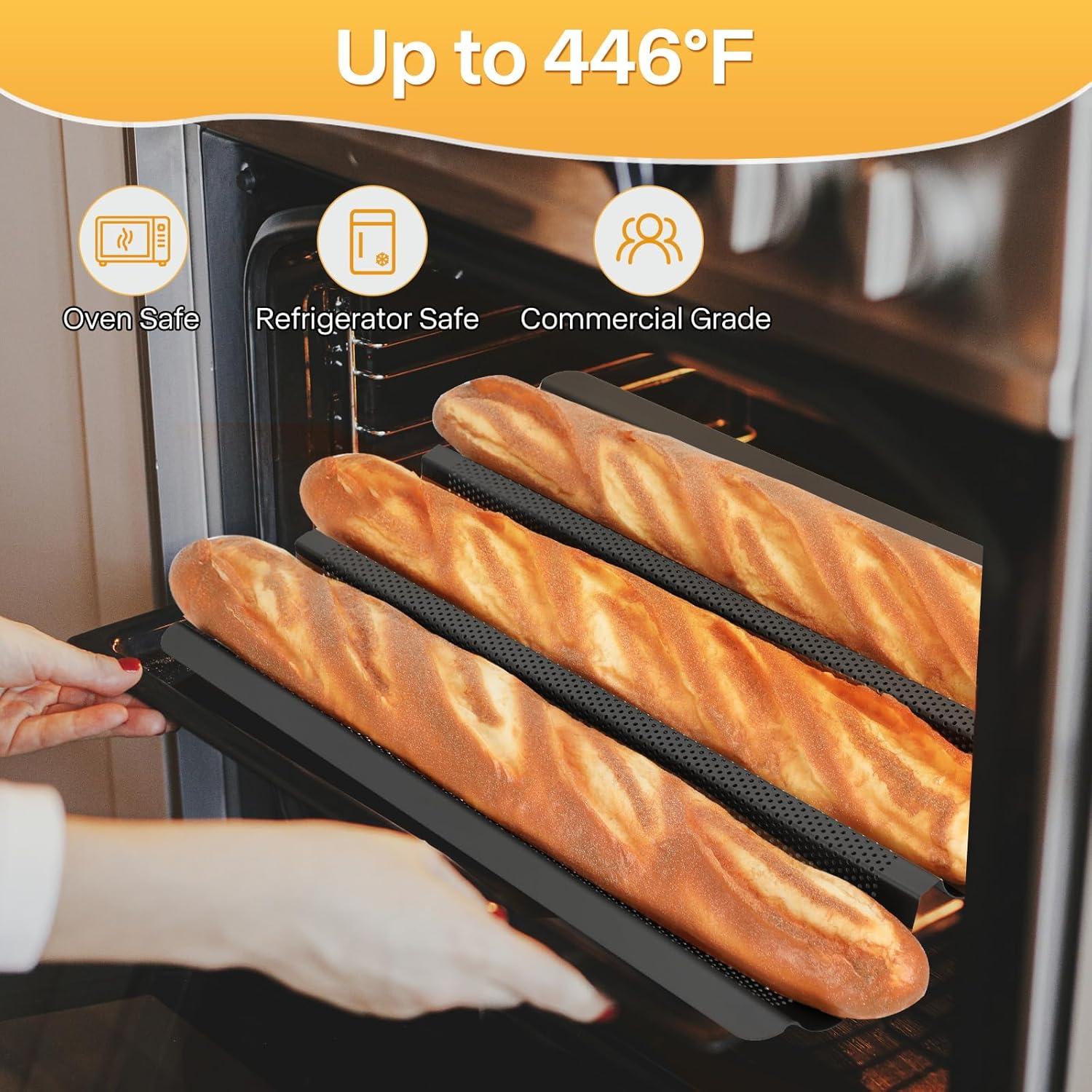 Bandeja para Baguette Barlket 38x28 cm Antiadherente